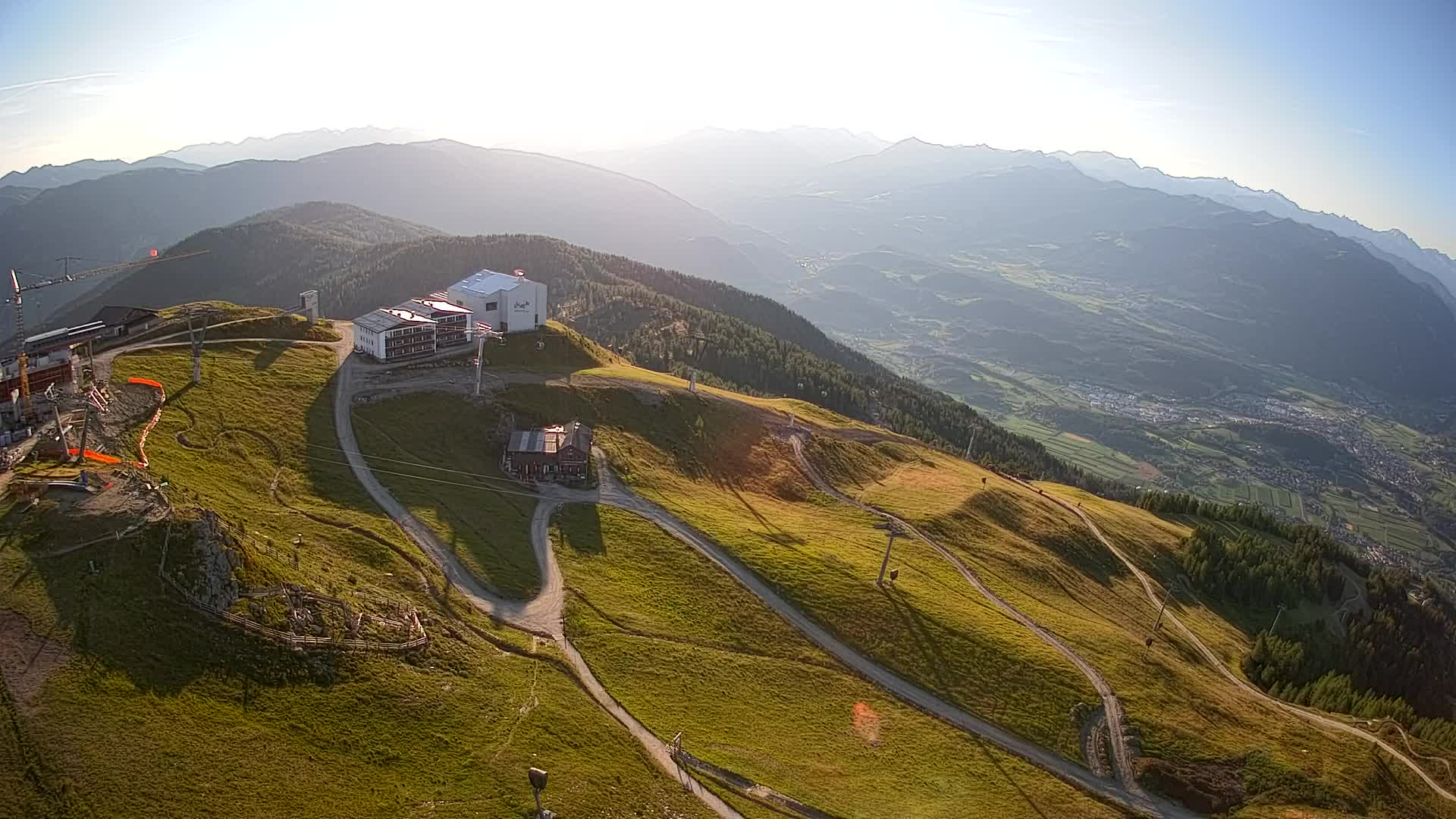 Skigebiet Kronplatz Gipfel | Blick auf Bruneck