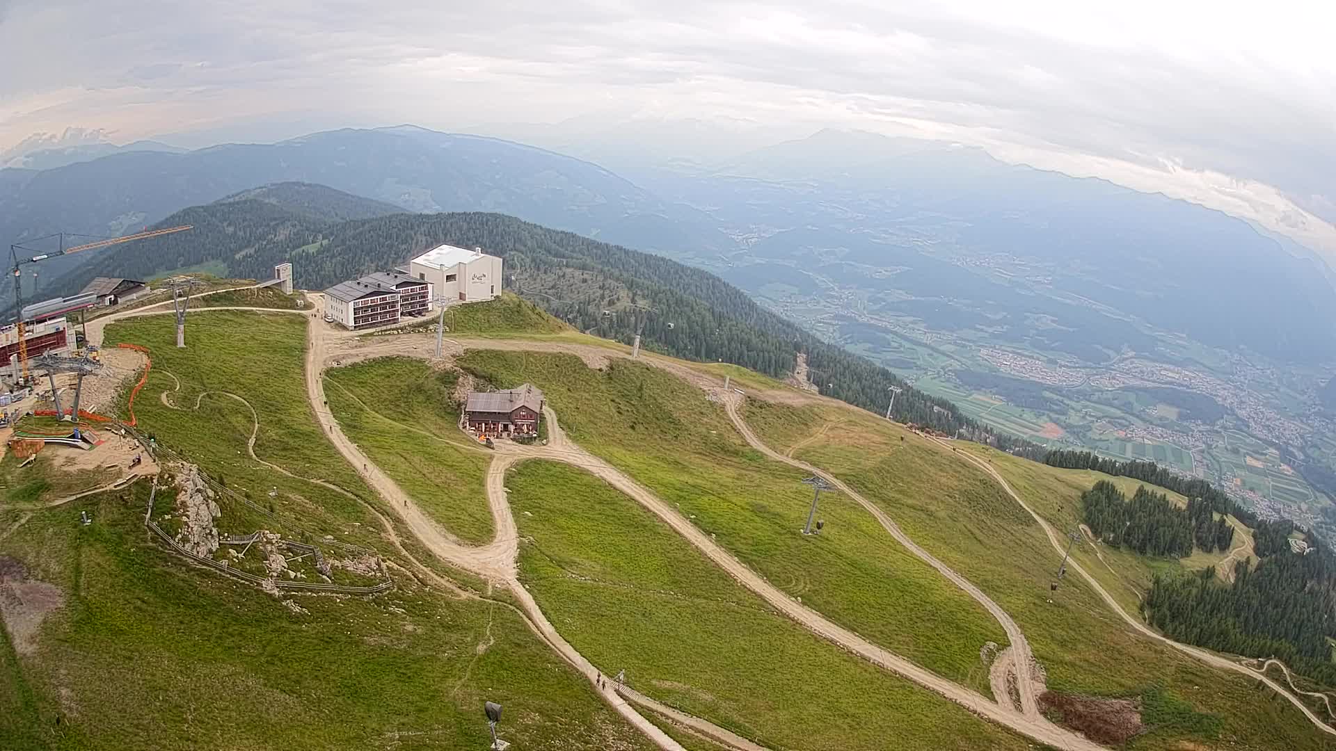 Kronplatz peak Ski resort | view to Bruneck