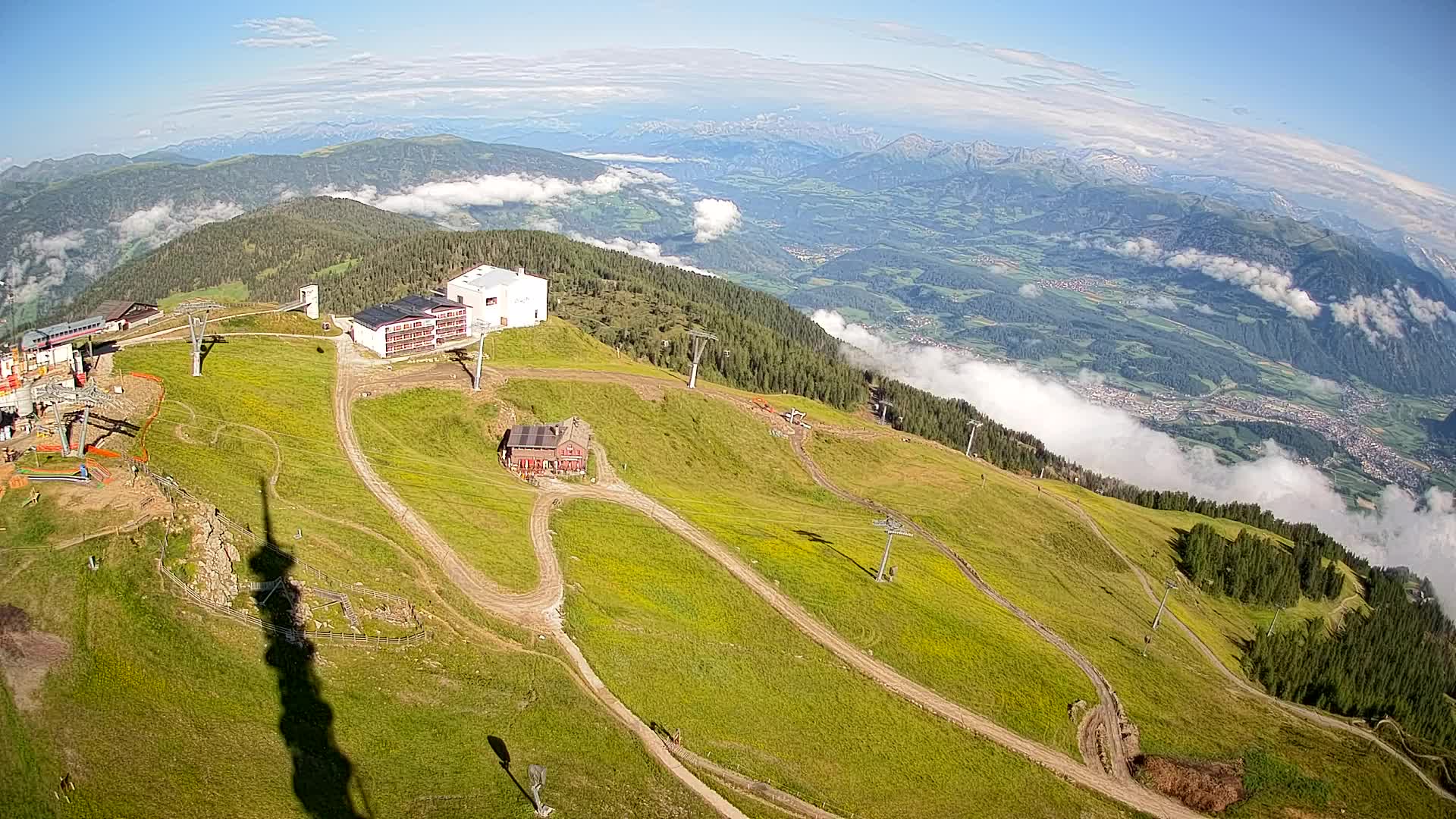 Kronplatz peak Ski resort | view to Bruneck