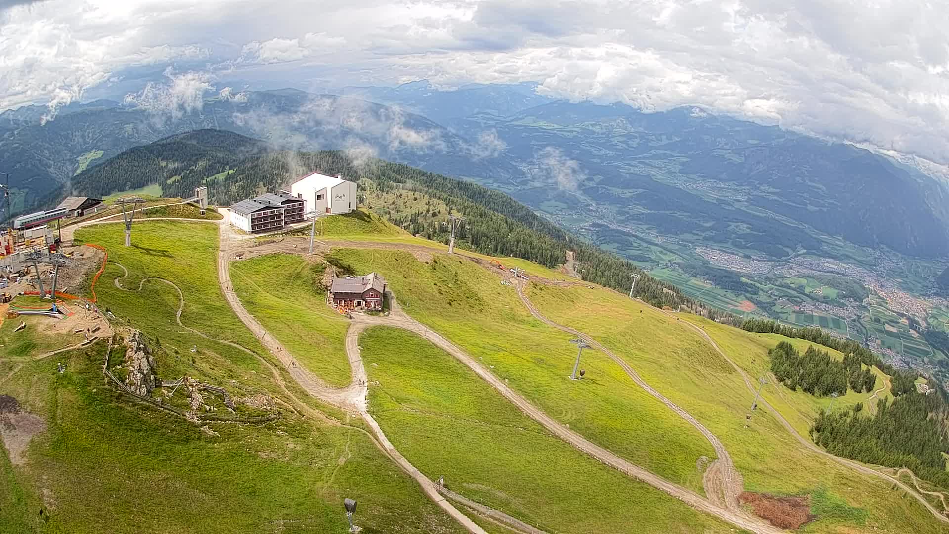 Kronplatz peak Ski resort | view to Bruneck
