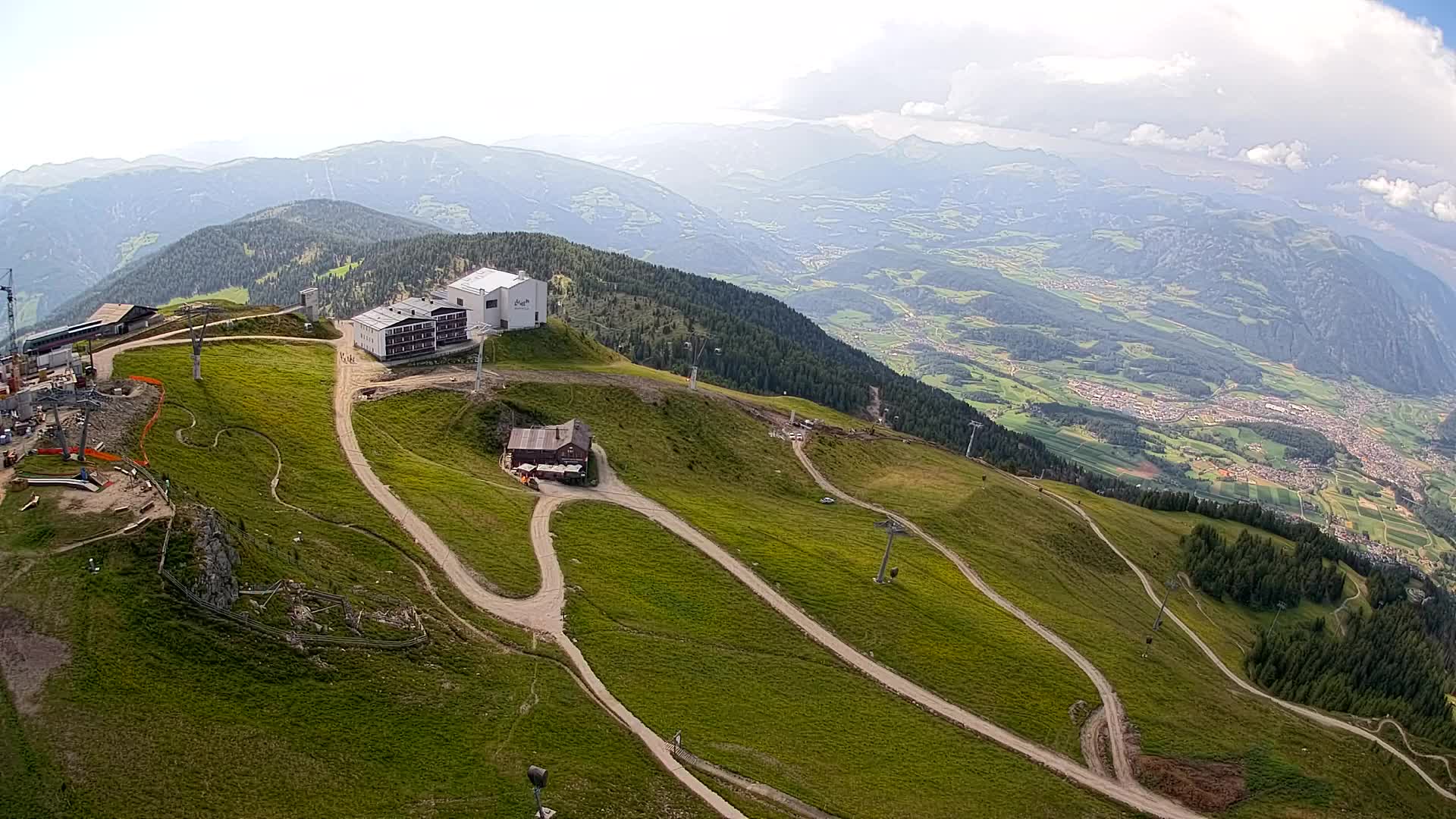 Station de ski Kronplatz sommet | vue sur Brunico