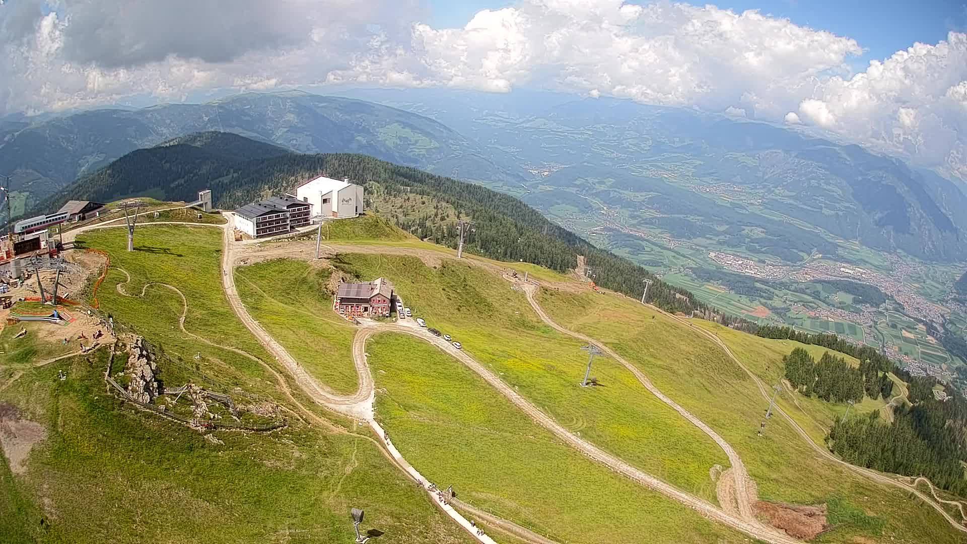 Kronplatz peak Ski resort | view to Bruneck