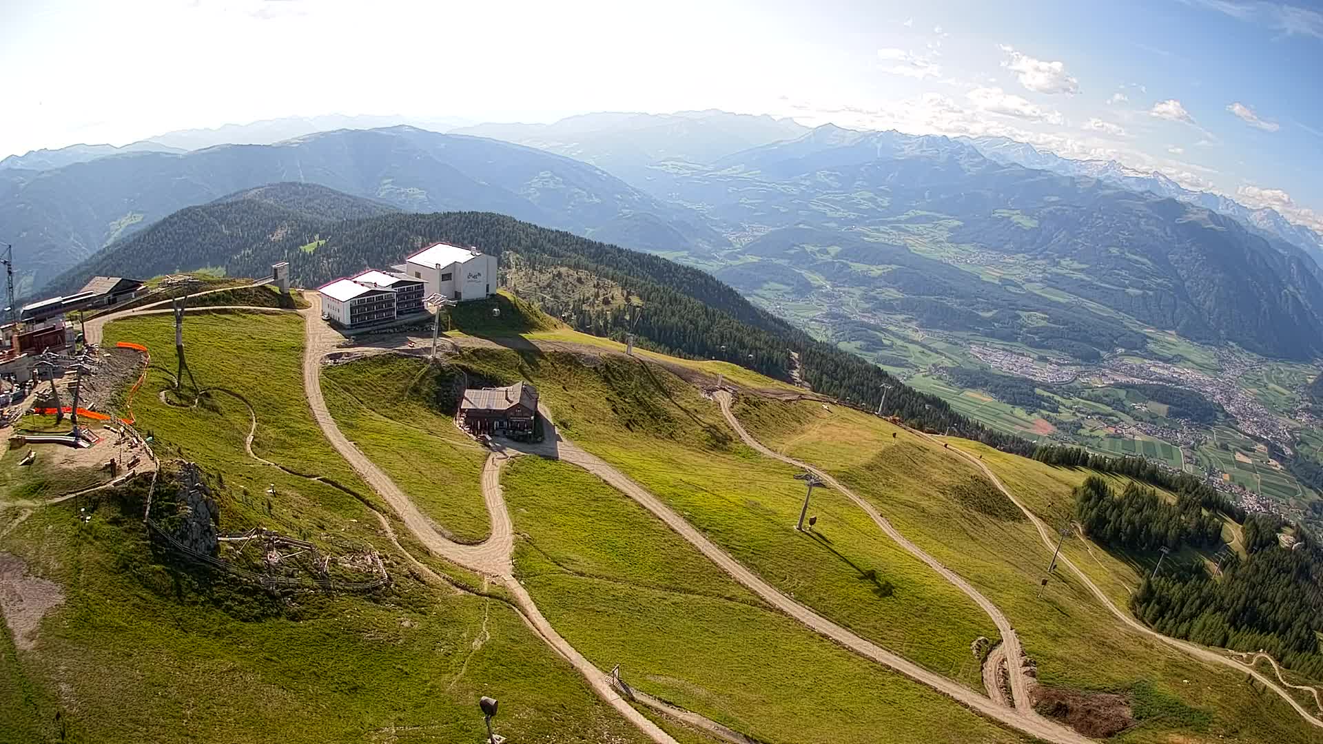 Skigebiet Kronplatz Gipfel | Blick auf Bruneck