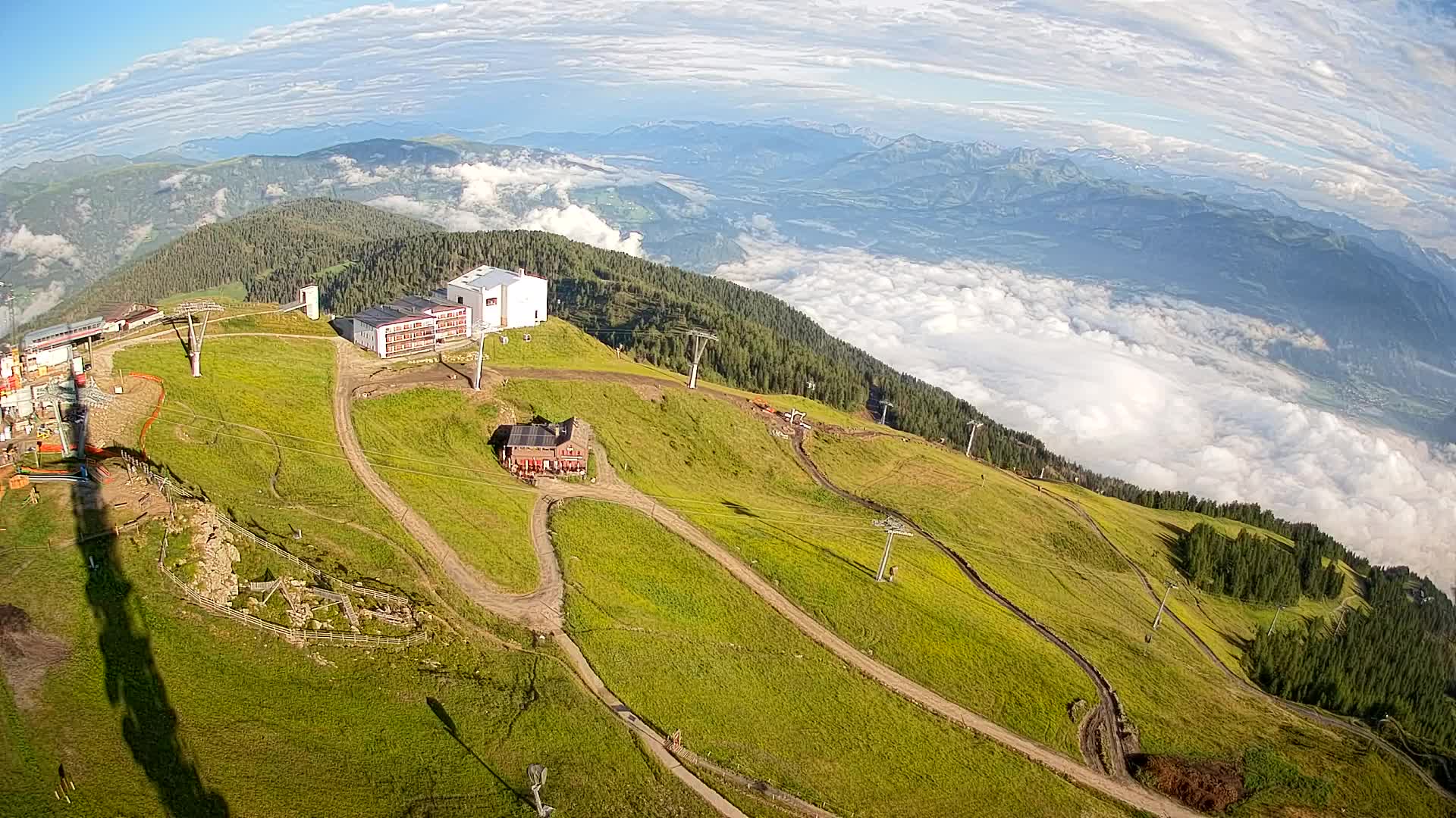 Stazione sciistica di Plan de Corones | vista su Brunico