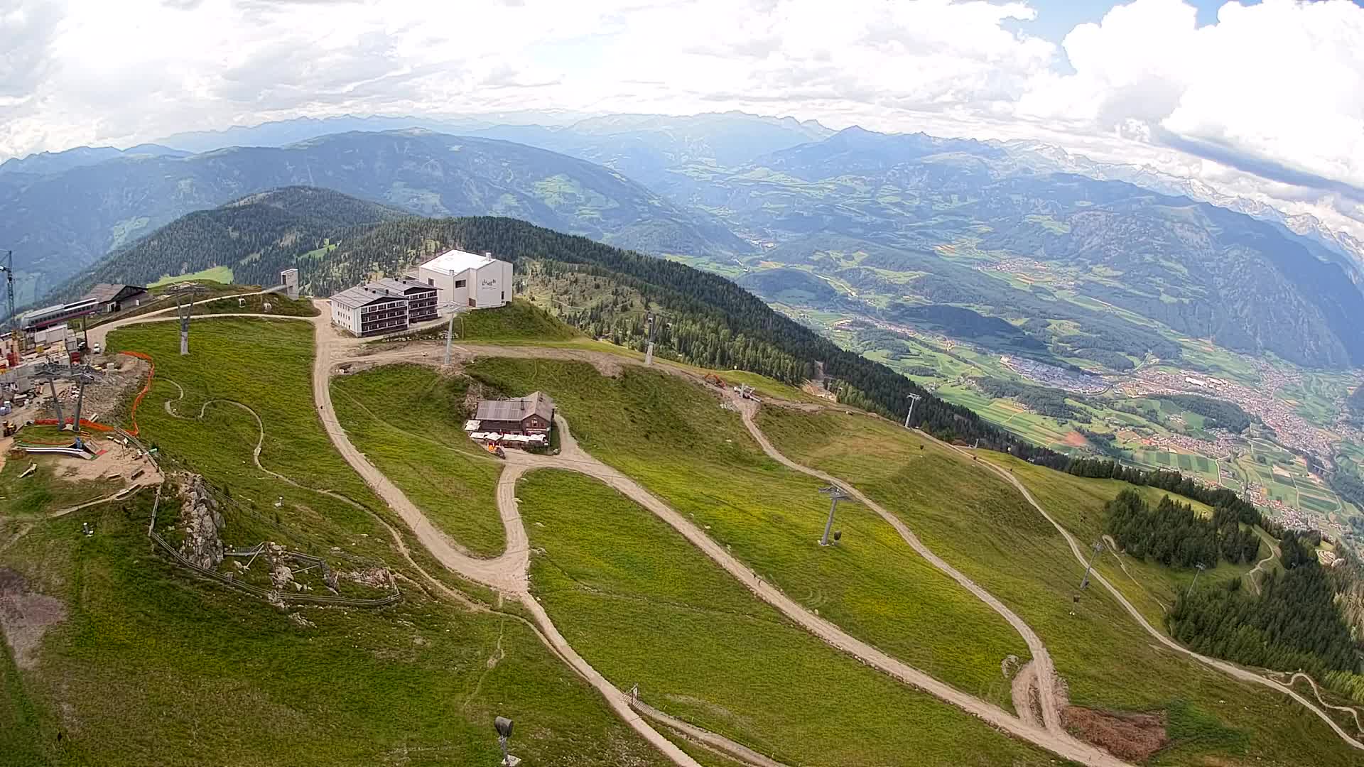 Kronplatz peak Ski resort | view to Bruneck
