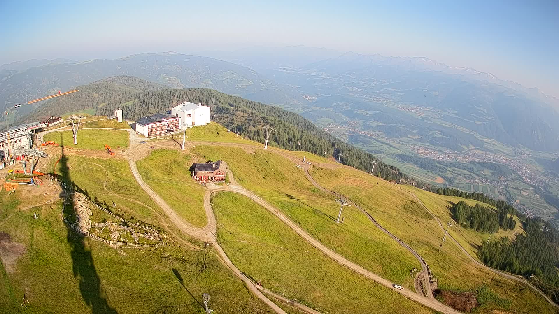 Station de ski Kronplatz sommet | vue sur Brunico