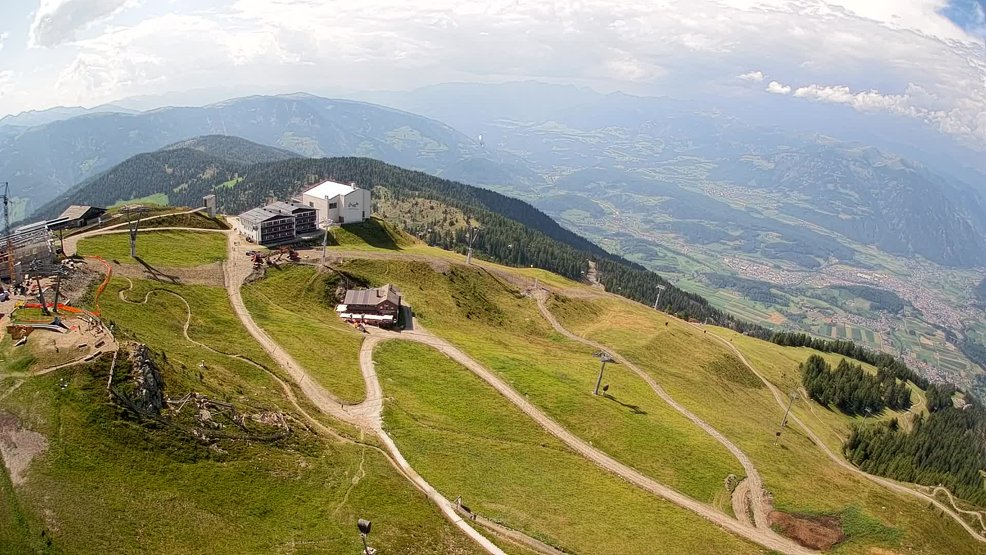 Smučišče Kronplatz – vrh | pogled na Bruneck