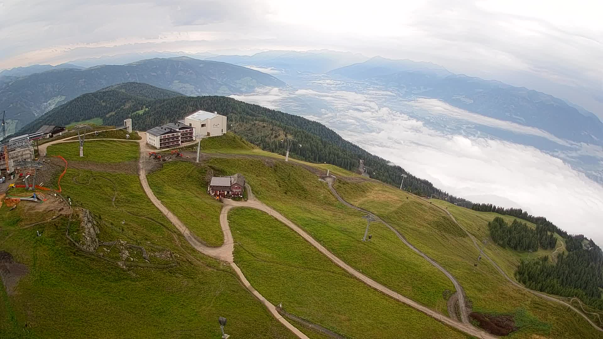 Smučišče Kronplatz – vrh | pogled na Bruneck