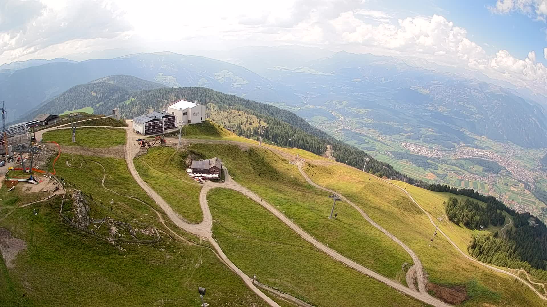 Kronplatz peak Ski resort | view to Bruneck