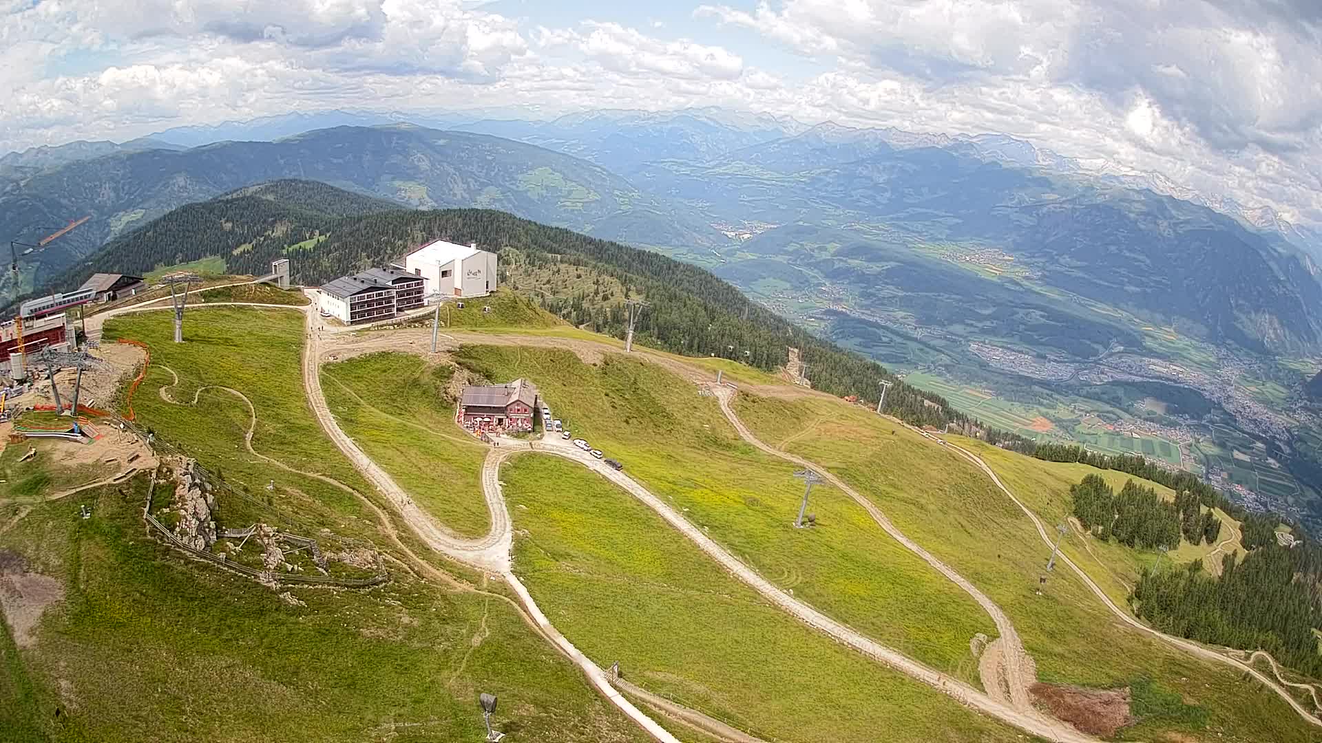 Kronplatz peak Ski resort | view to Bruneck