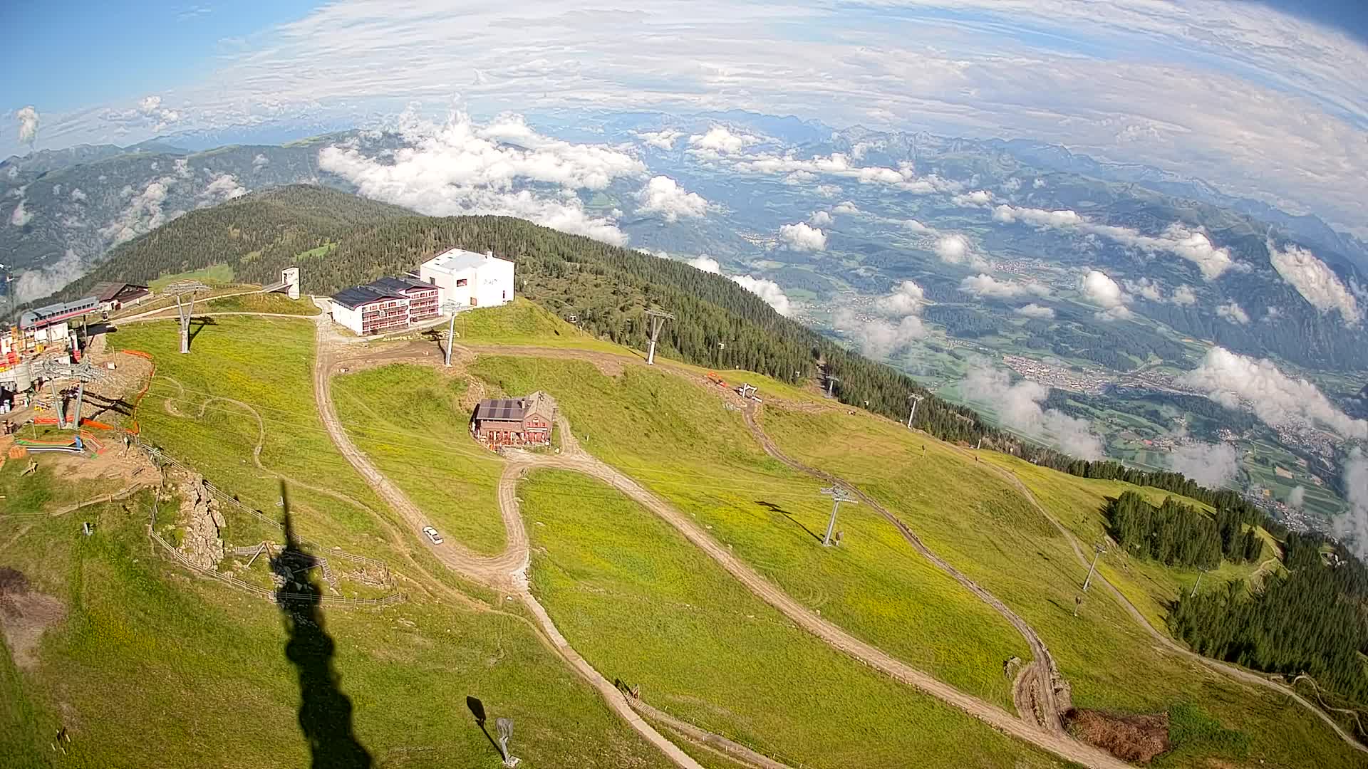 Smučišče Kronplatz – vrh | pogled na Bruneck