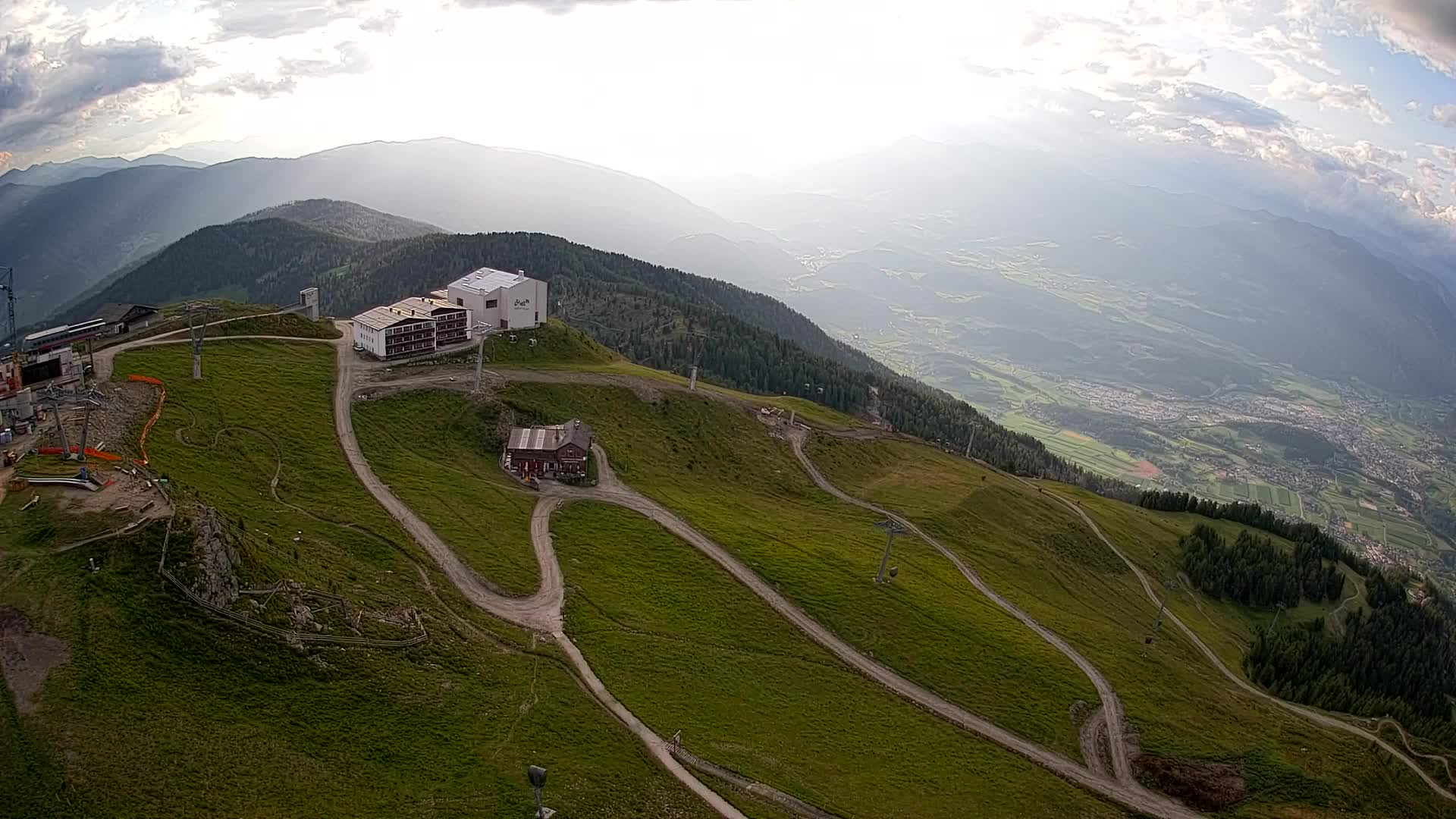 Kronplatz peak Ski resort | view to Bruneck