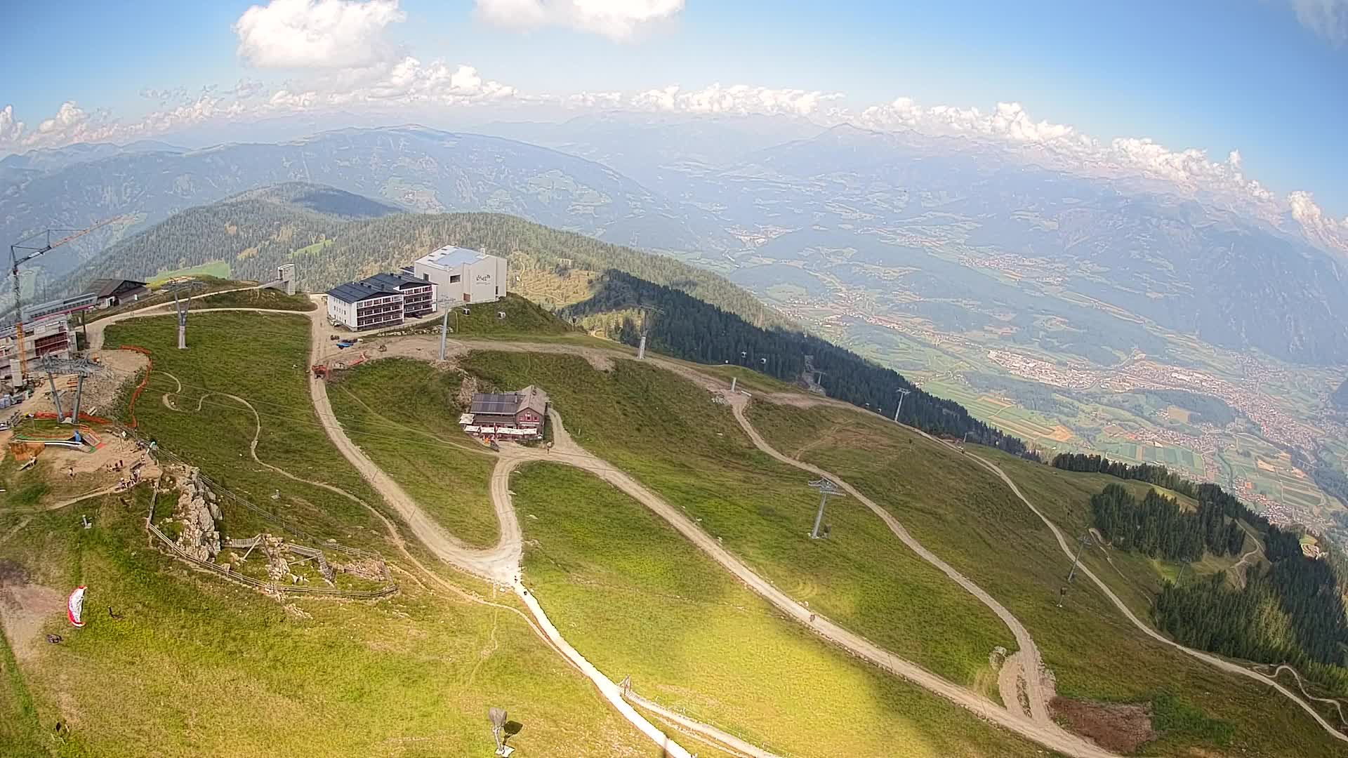 Station de ski Kronplatz sommet | vue sur Brunico