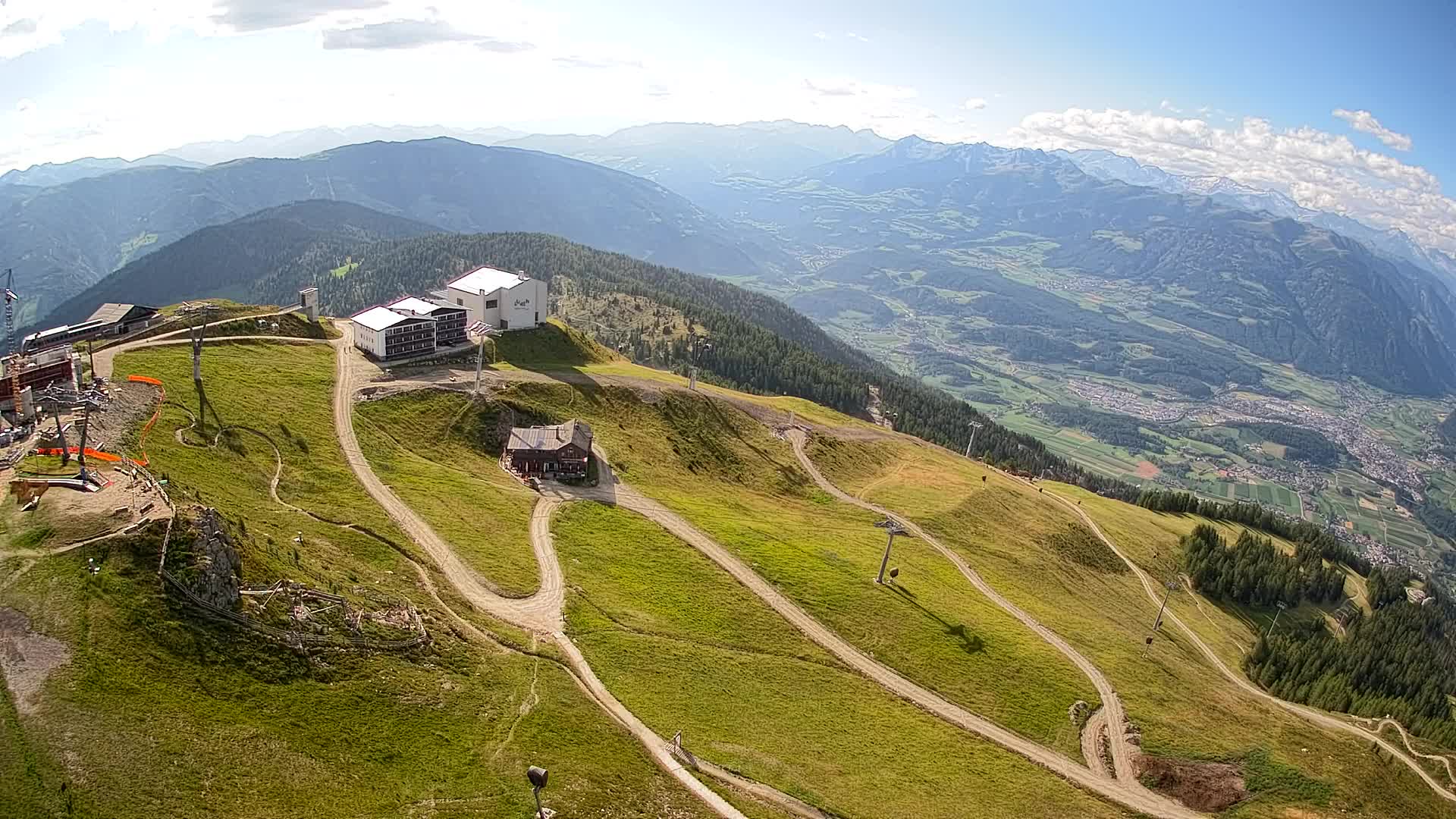 Station de ski Kronplatz sommet | vue sur Brunico