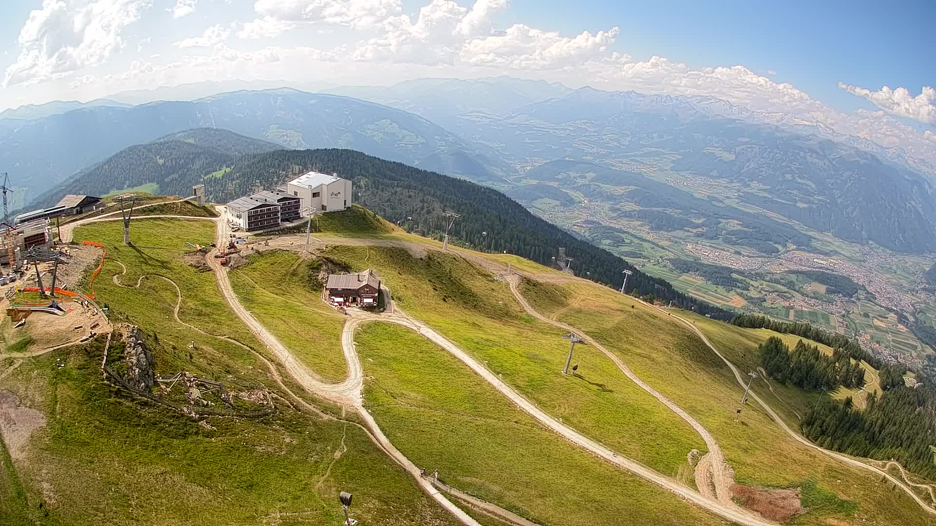Kronplatz peak Ski resort | view to Bruneck