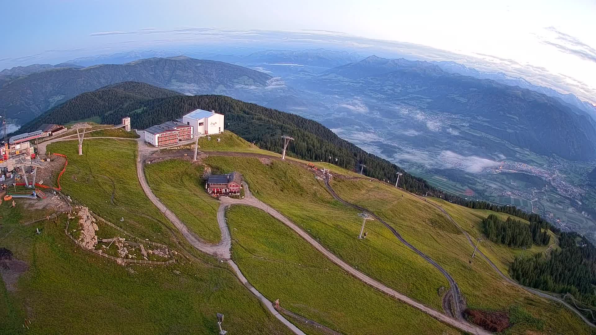 Kronplatz peak Ski resort | view to Bruneck