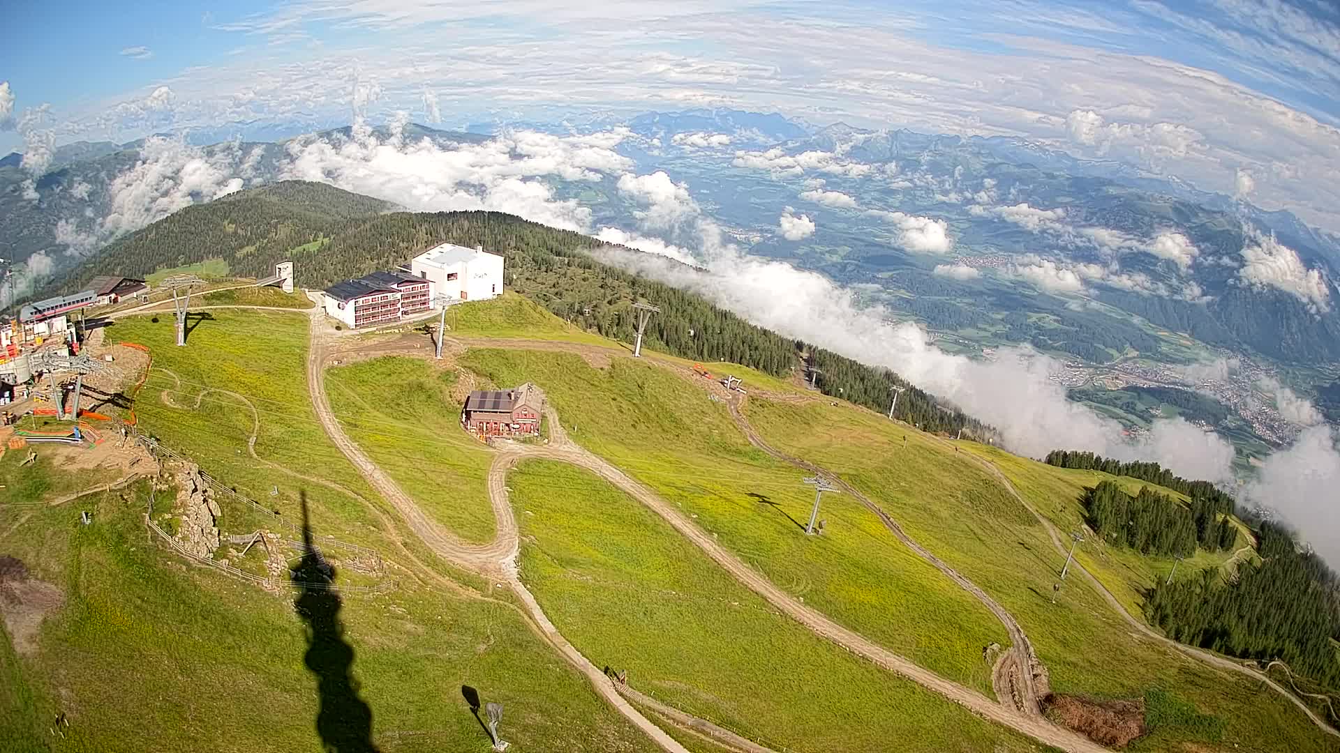 Kronplatz peak Ski resort | view to Bruneck
