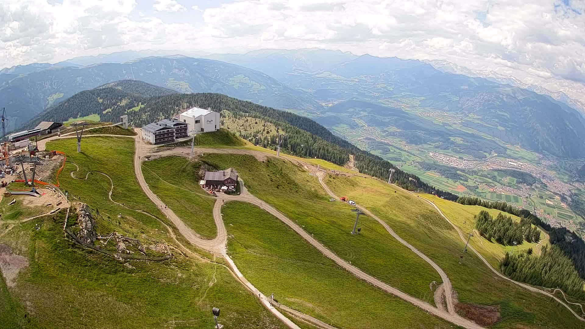 Smučišče Kronplatz – vrh | pogled na Bruneck