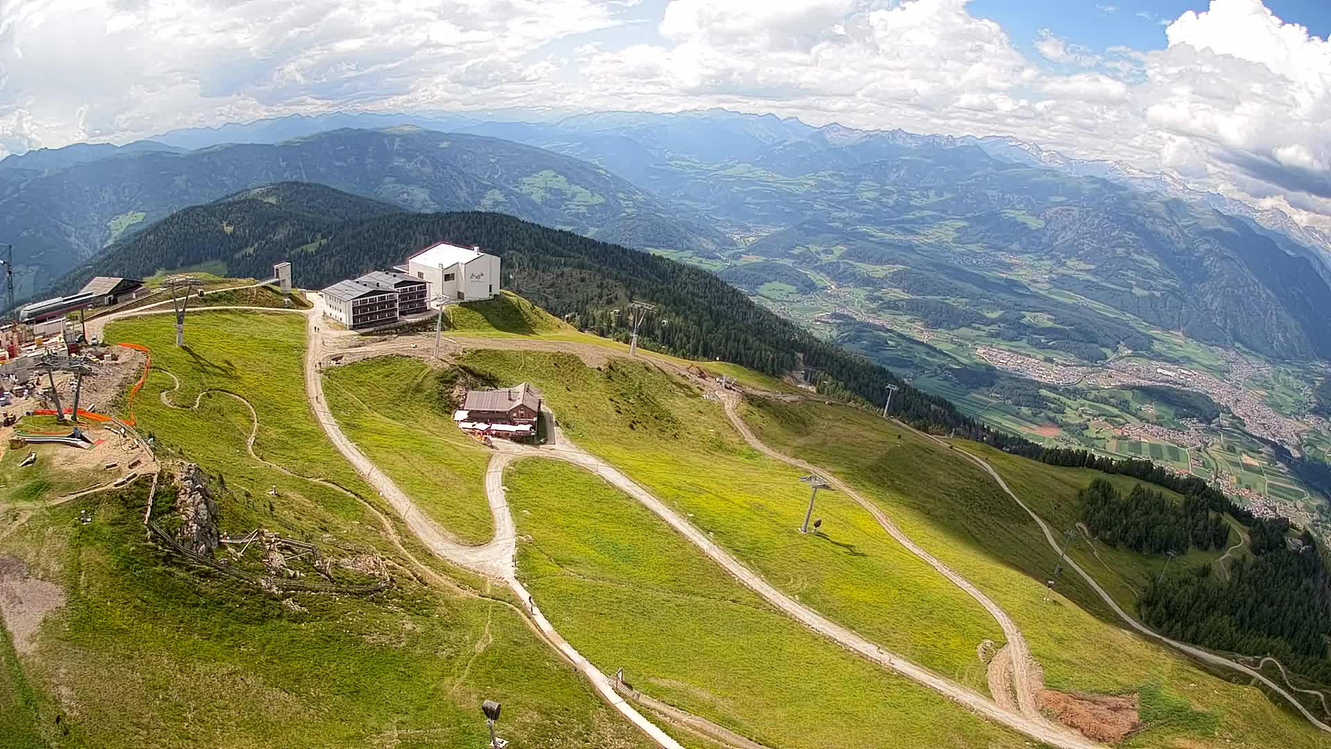 Kronplatz peak Ski resort | view to Bruneck