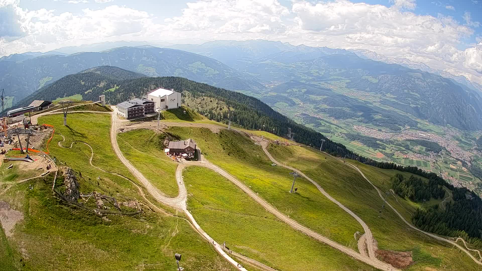 Station de ski Kronplatz sommet | vue sur Brunico