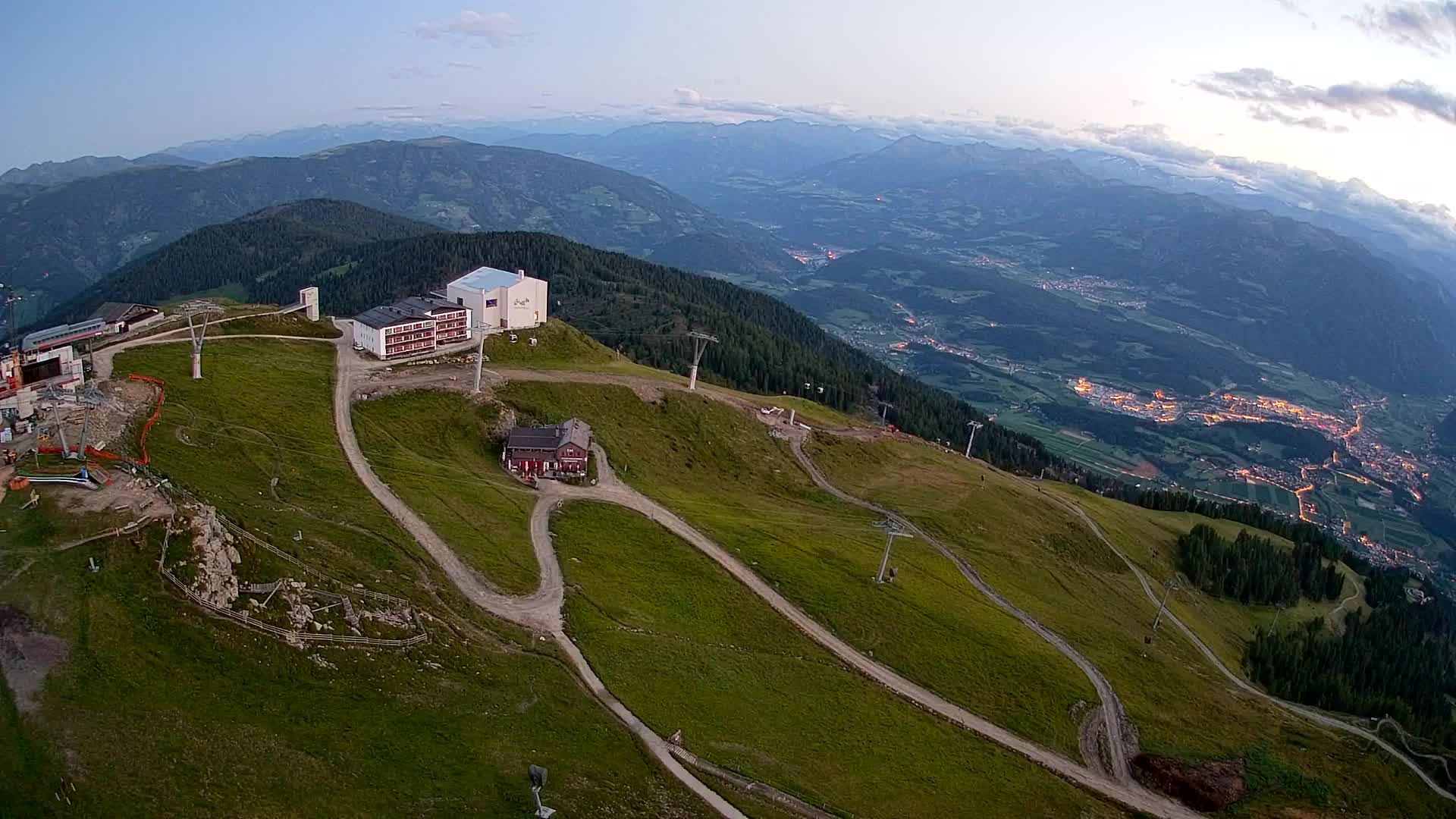 Kronplatz peak Ski resort | view to Bruneck