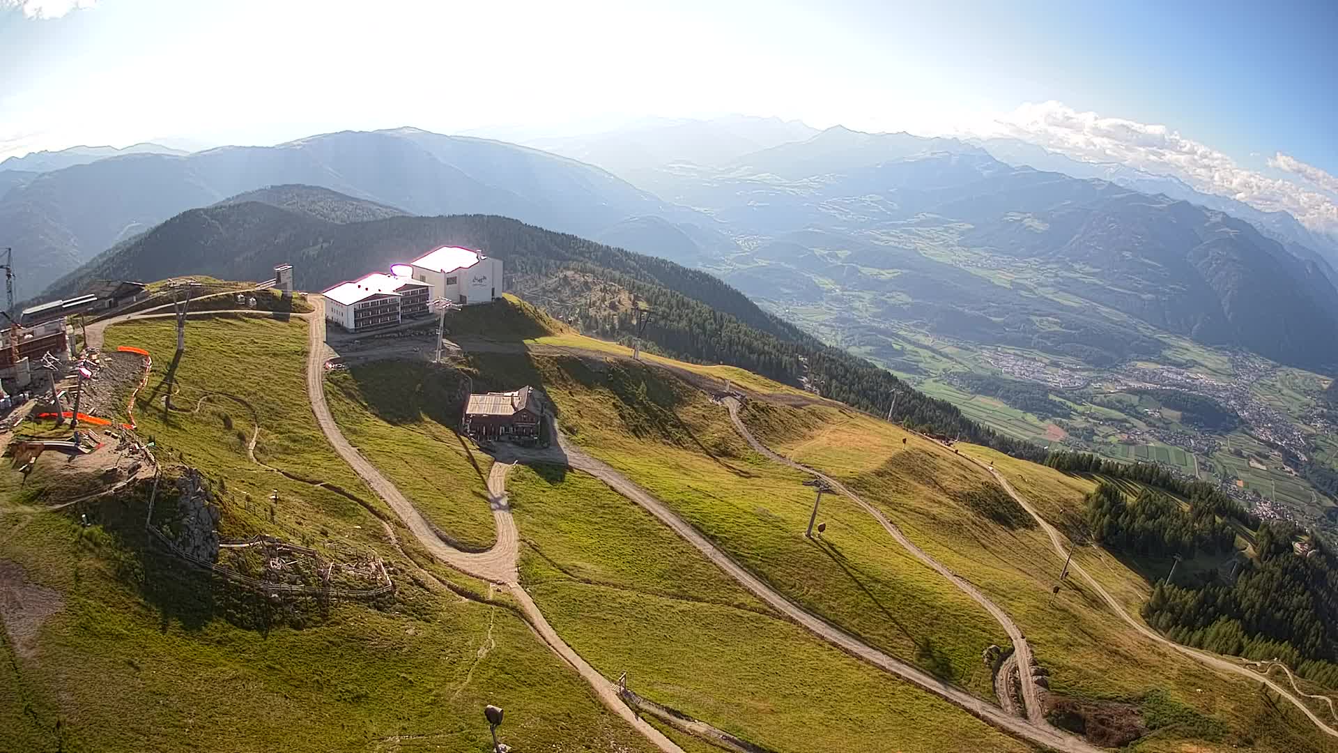 Station de ski Kronplatz sommet | vue sur Brunico