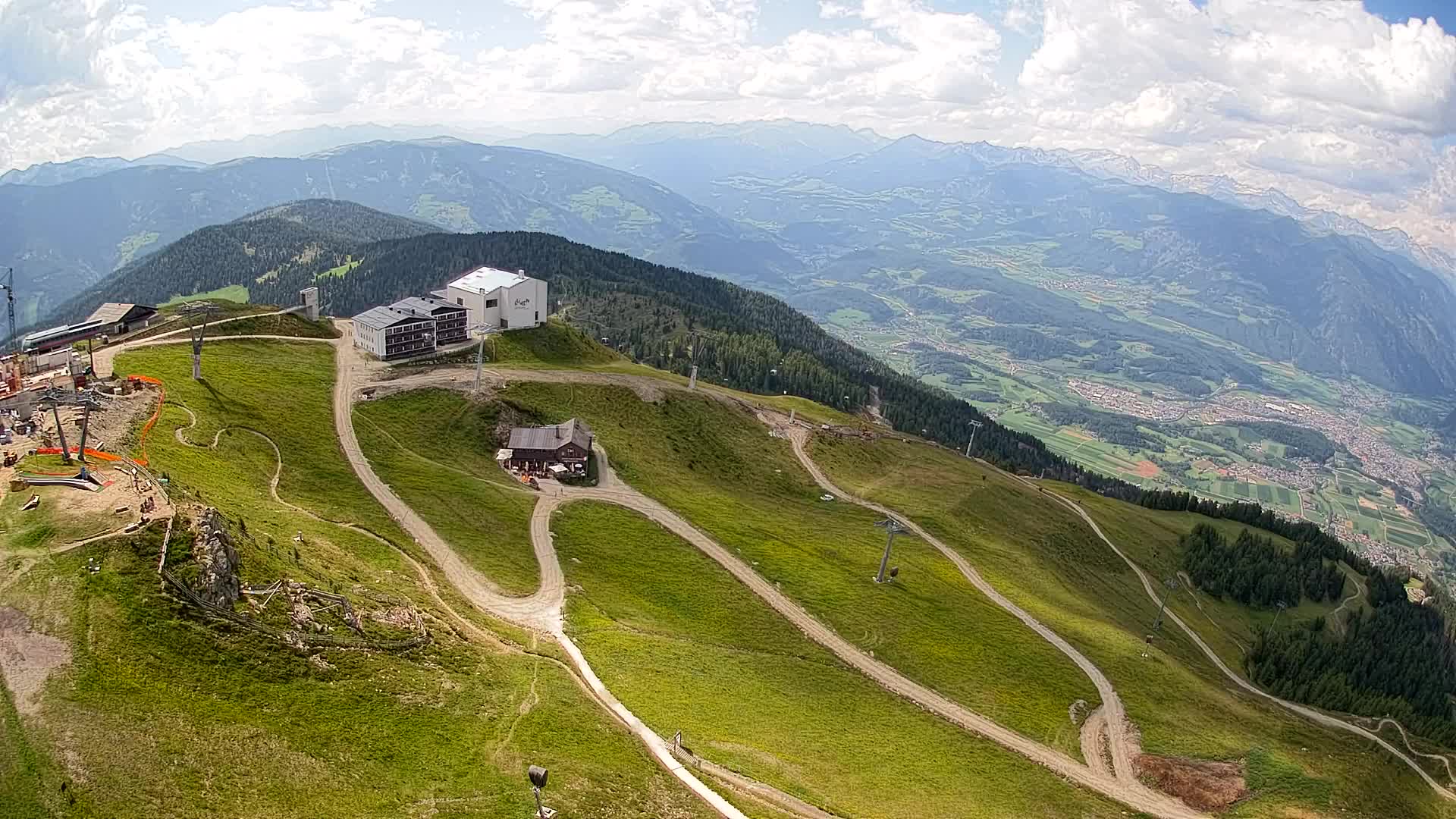 Kronplatz peak Ski resort | view to Bruneck