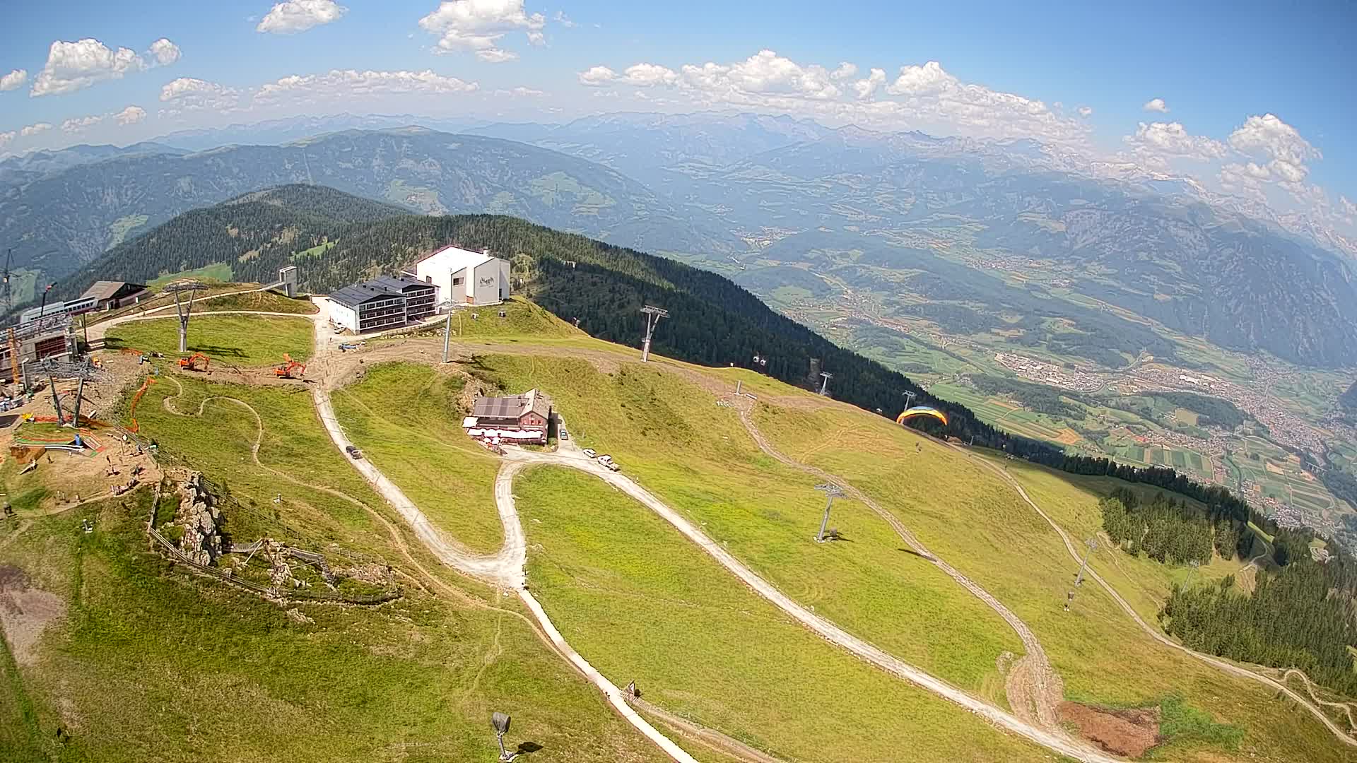 Station de ski Kronplatz sommet | vue sur Brunico