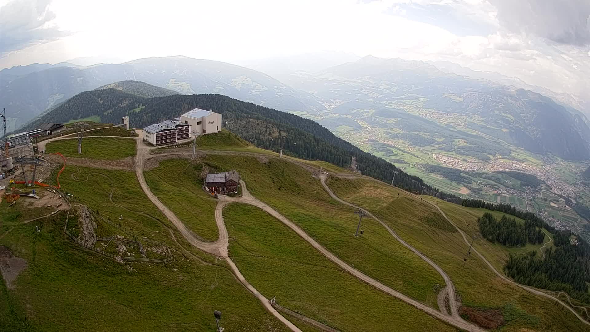 Kronplatz peak Ski resort | view to Bruneck