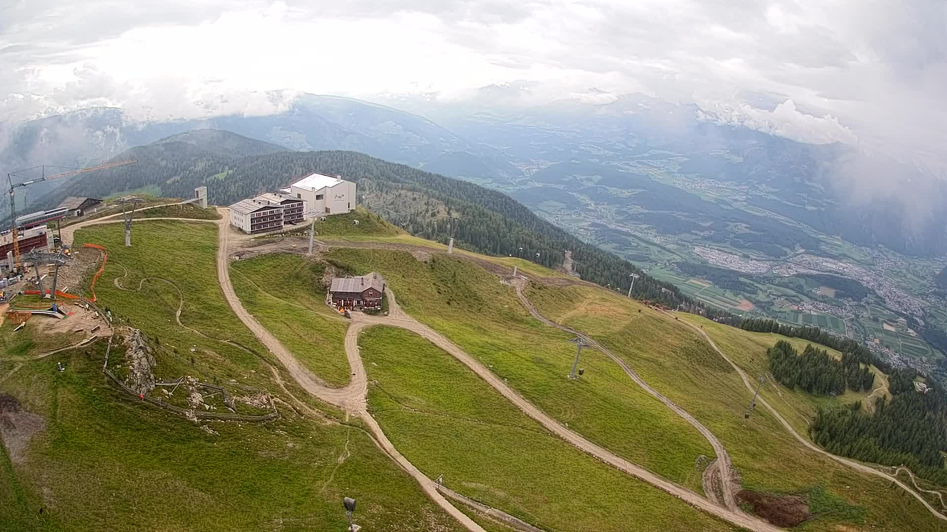 Kronplatz peak Ski resort | view to Bruneck