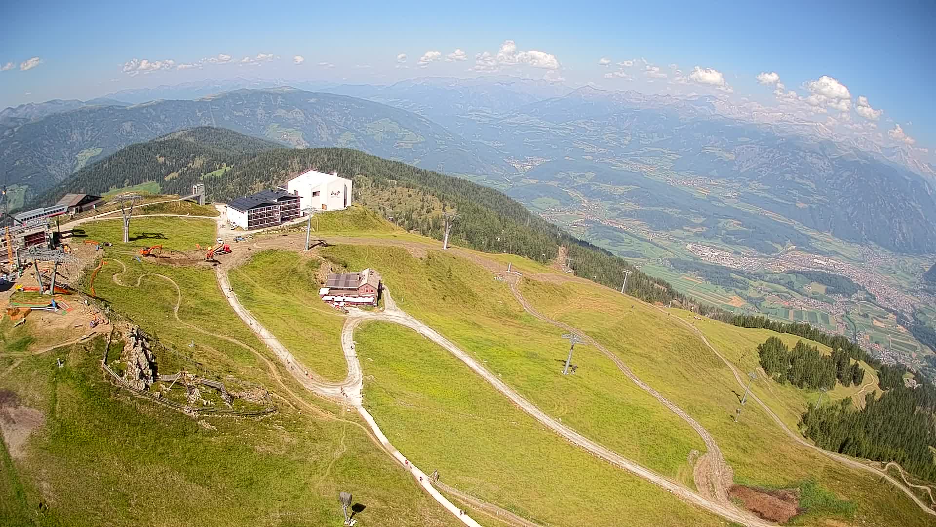 Station de ski Kronplatz sommet | vue sur Brunico