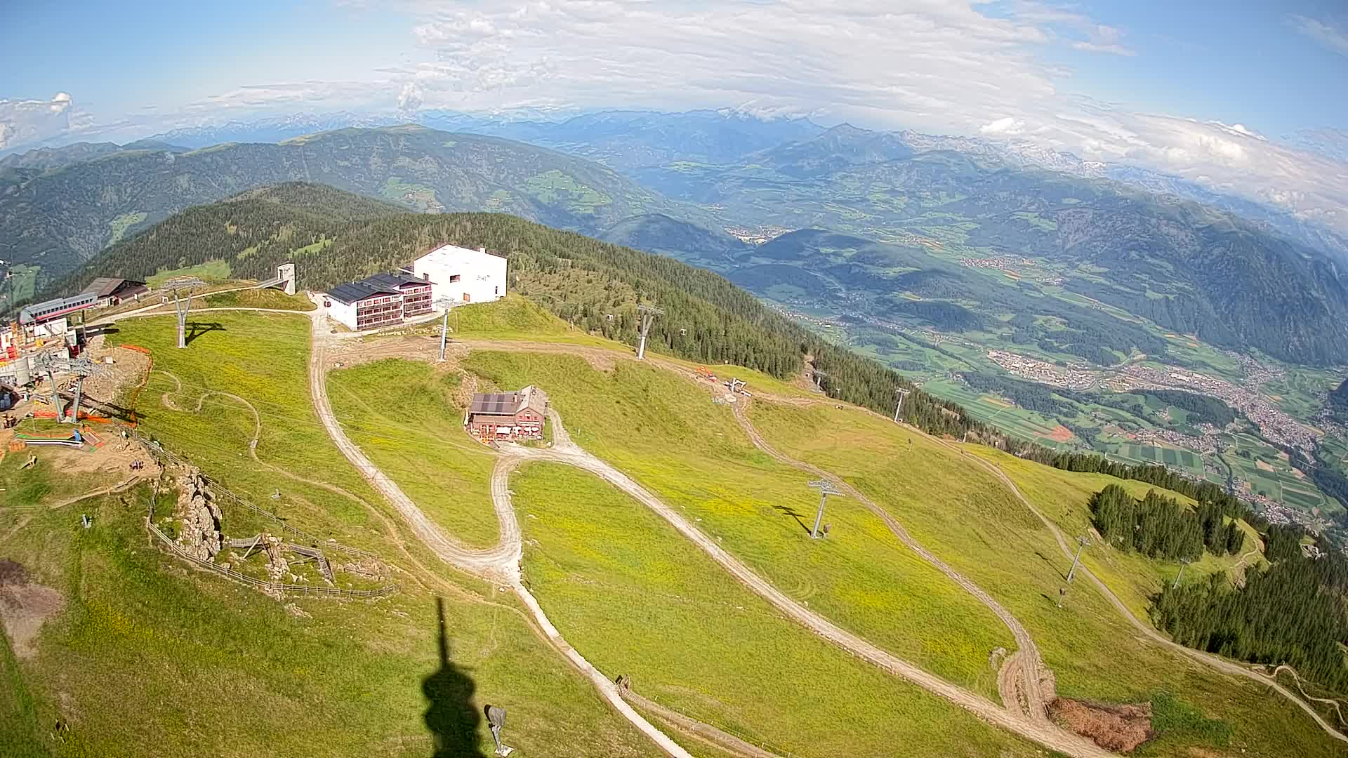 Kronplatz peak Ski resort | view to Bruneck