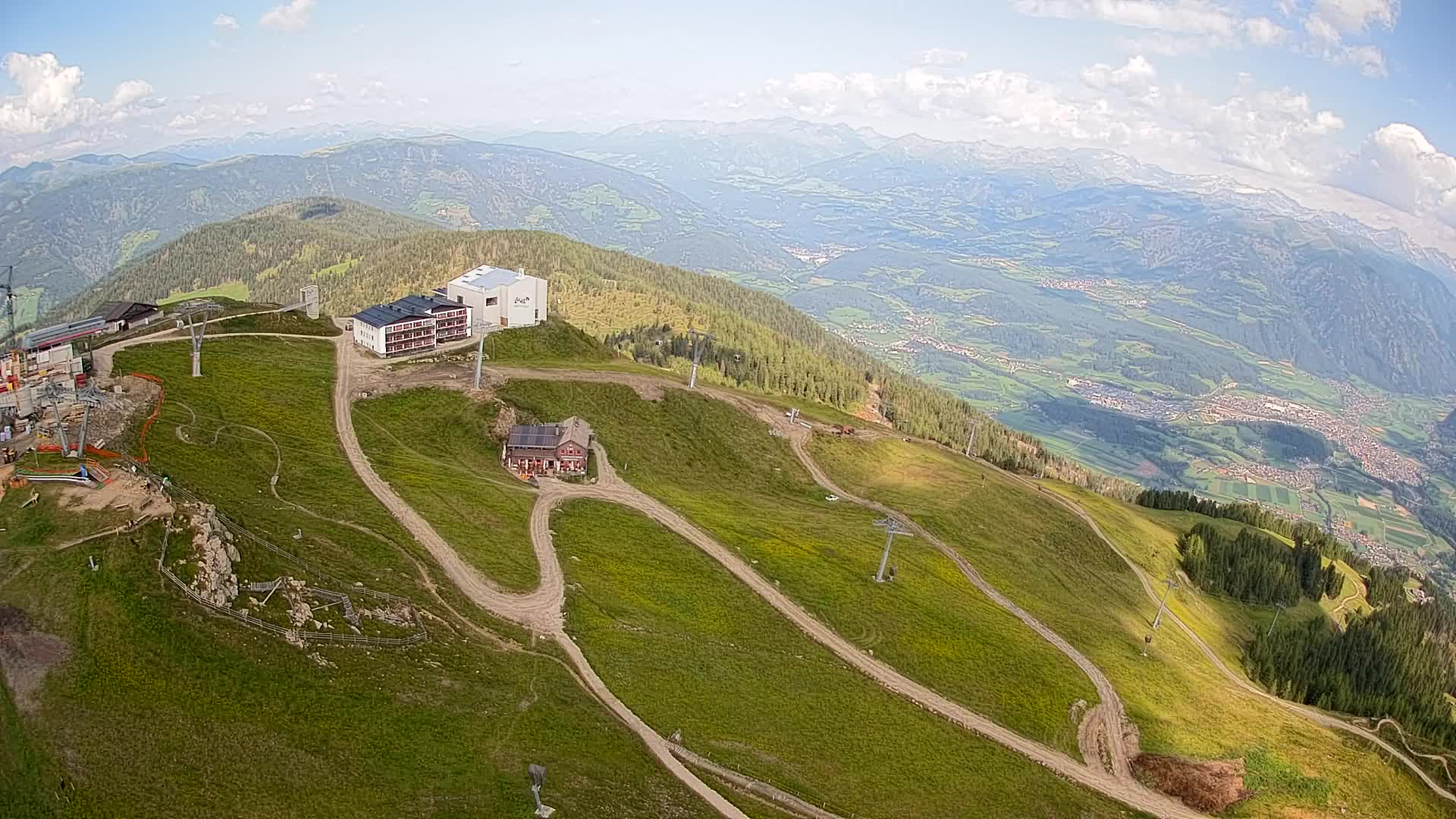 Kronplatz peak Ski resort | view to Bruneck