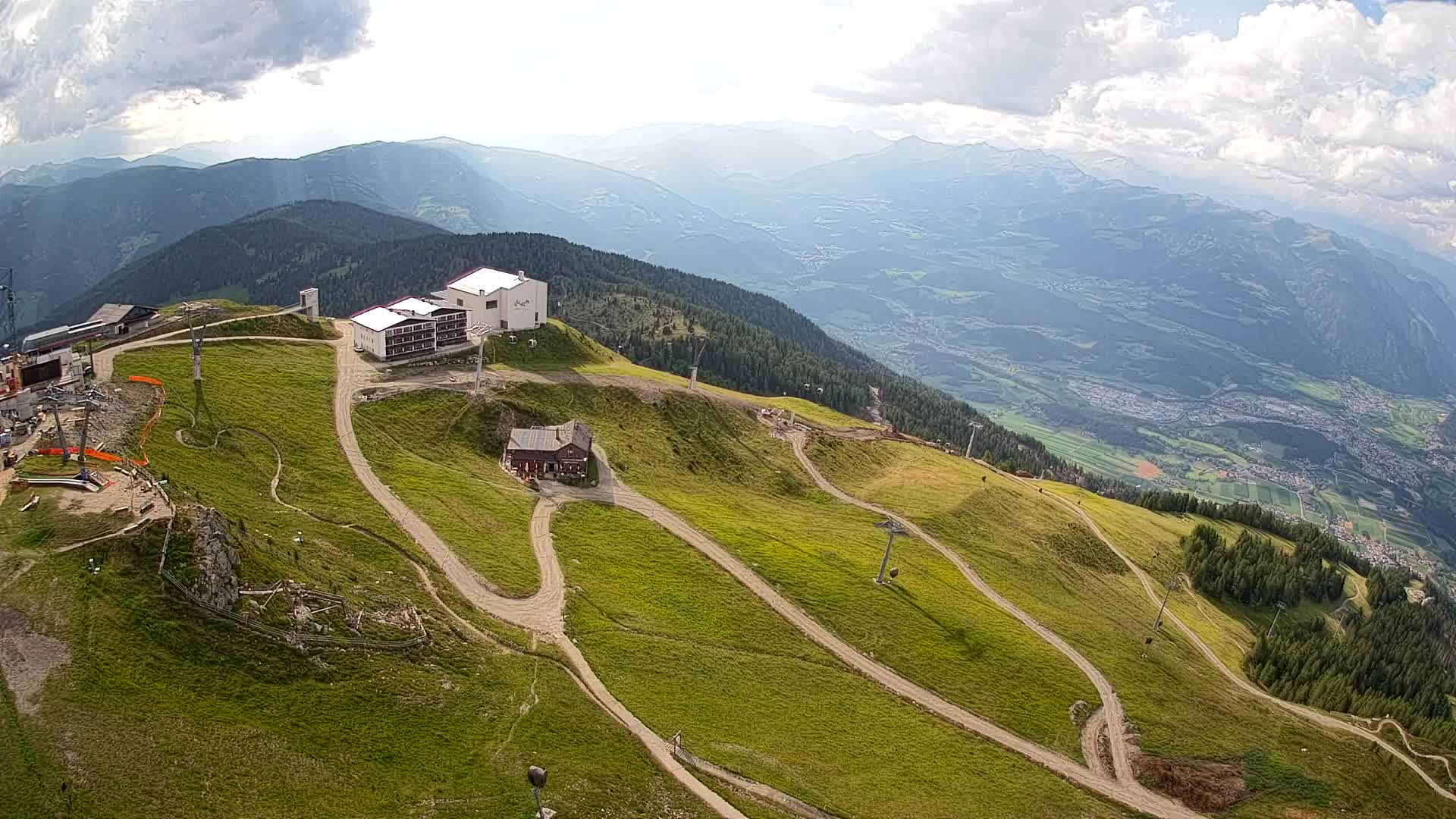 Skigebiet Kronplatz Gipfel | Blick auf Bruneck