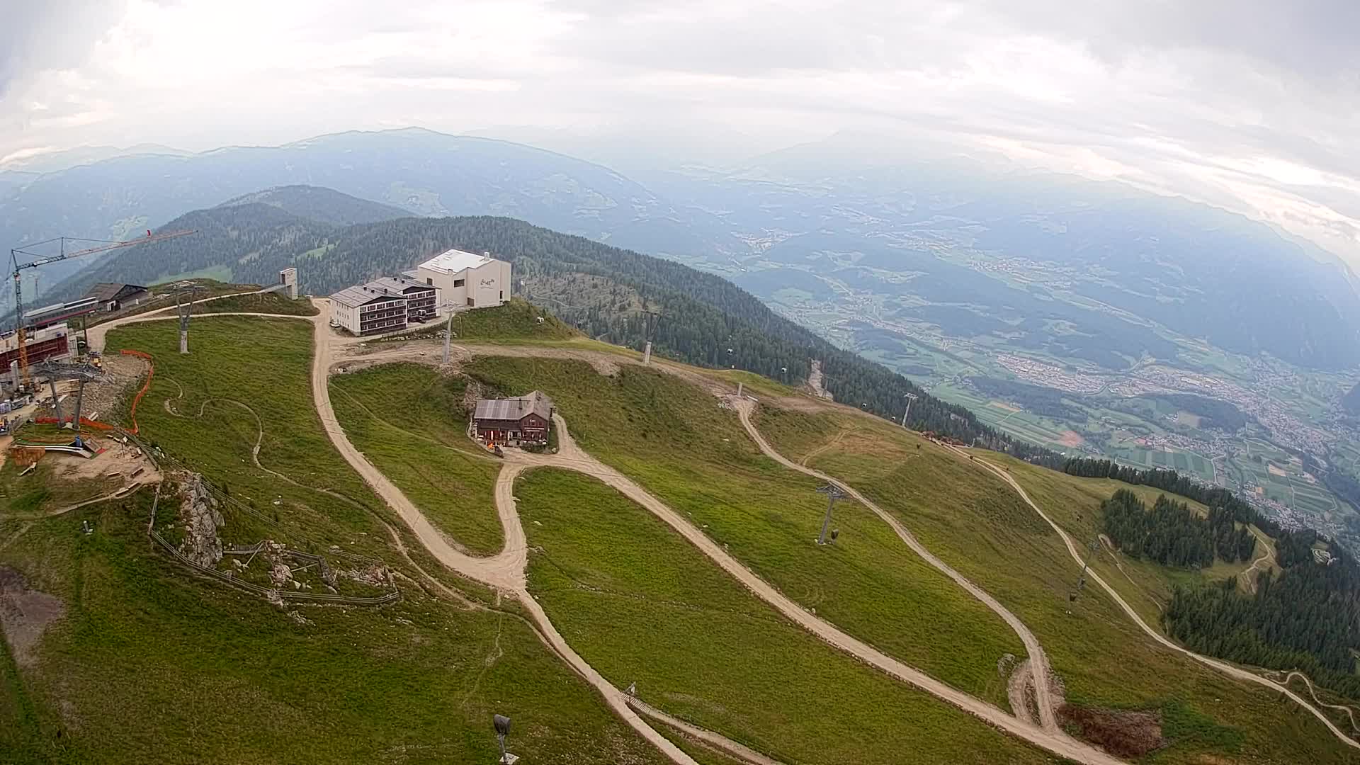 Kronplatz peak Ski resort | view to Bruneck