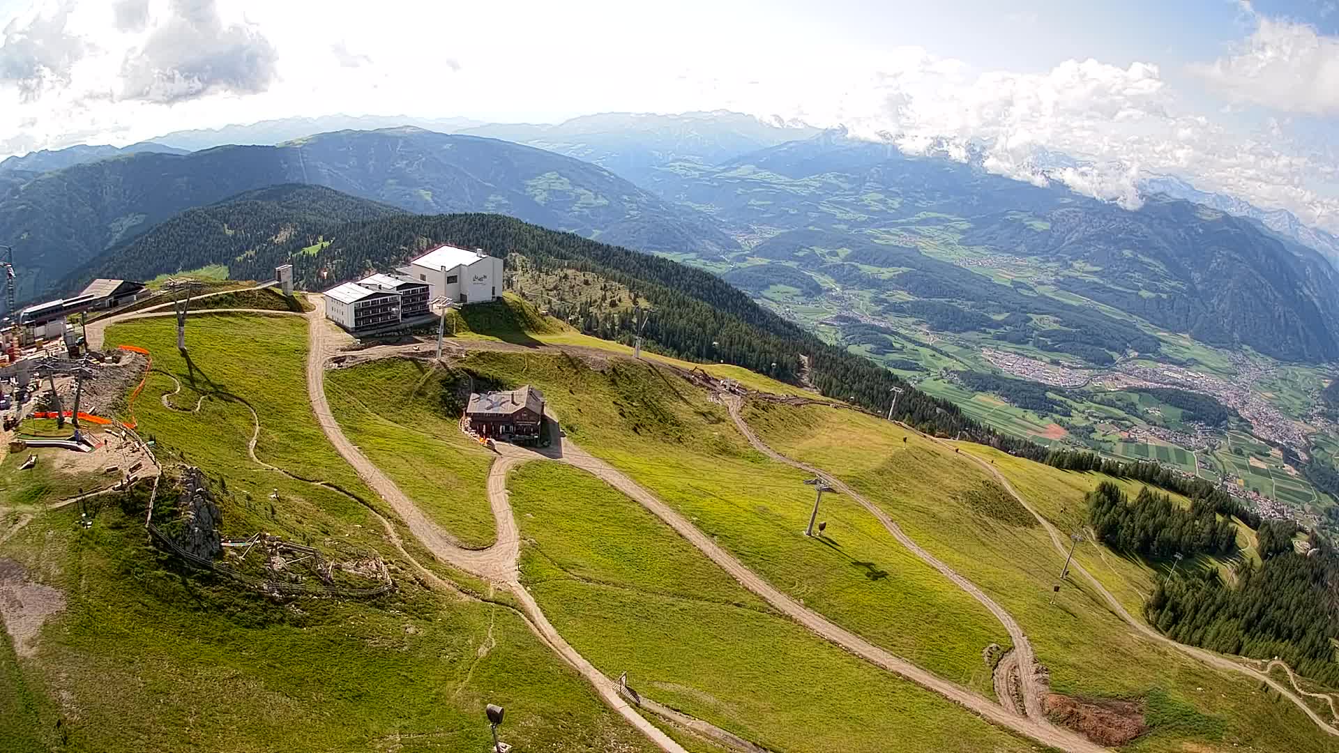 Kronplatz peak Ski resort | view to Bruneck