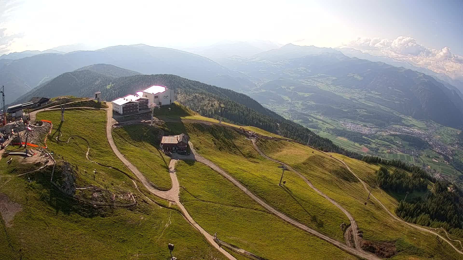 Stazione sciistica di Plan de Corones | vista su Brunico