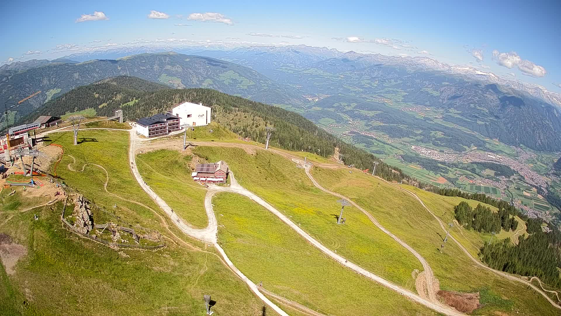 Skigebiet Kronplatz Gipfel | Blick auf Bruneck