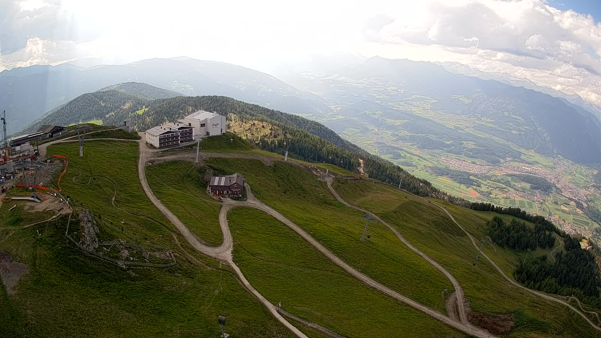 Skigebiet Kronplatz Gipfel | Blick auf Bruneck