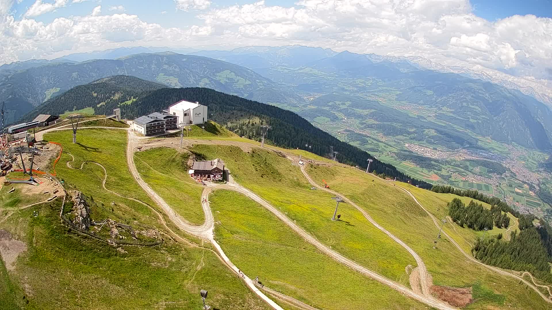 Kronplatz peak Ski resort | view to Bruneck
