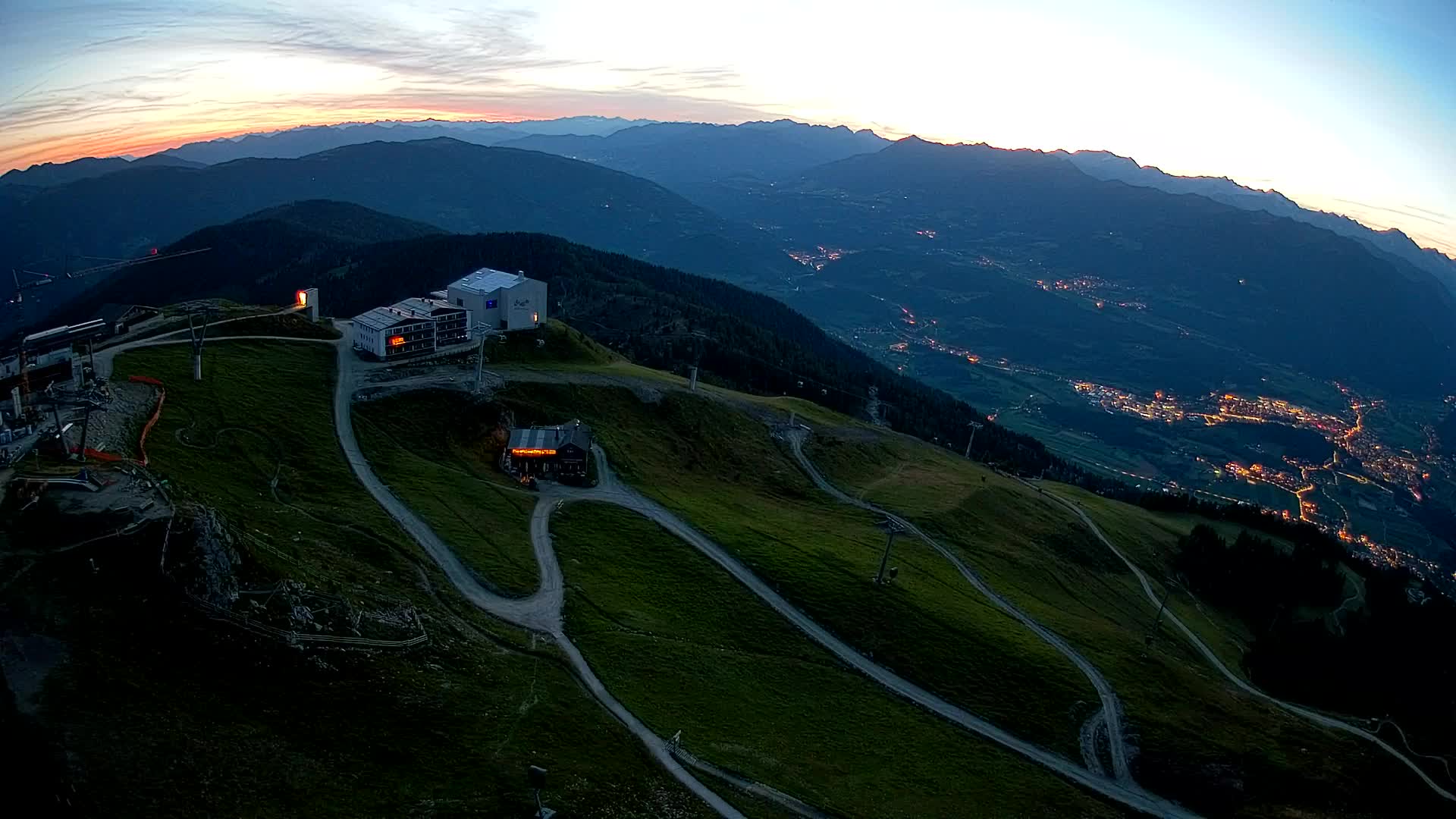 Station de ski Kronplatz sommet | vue sur Brunico