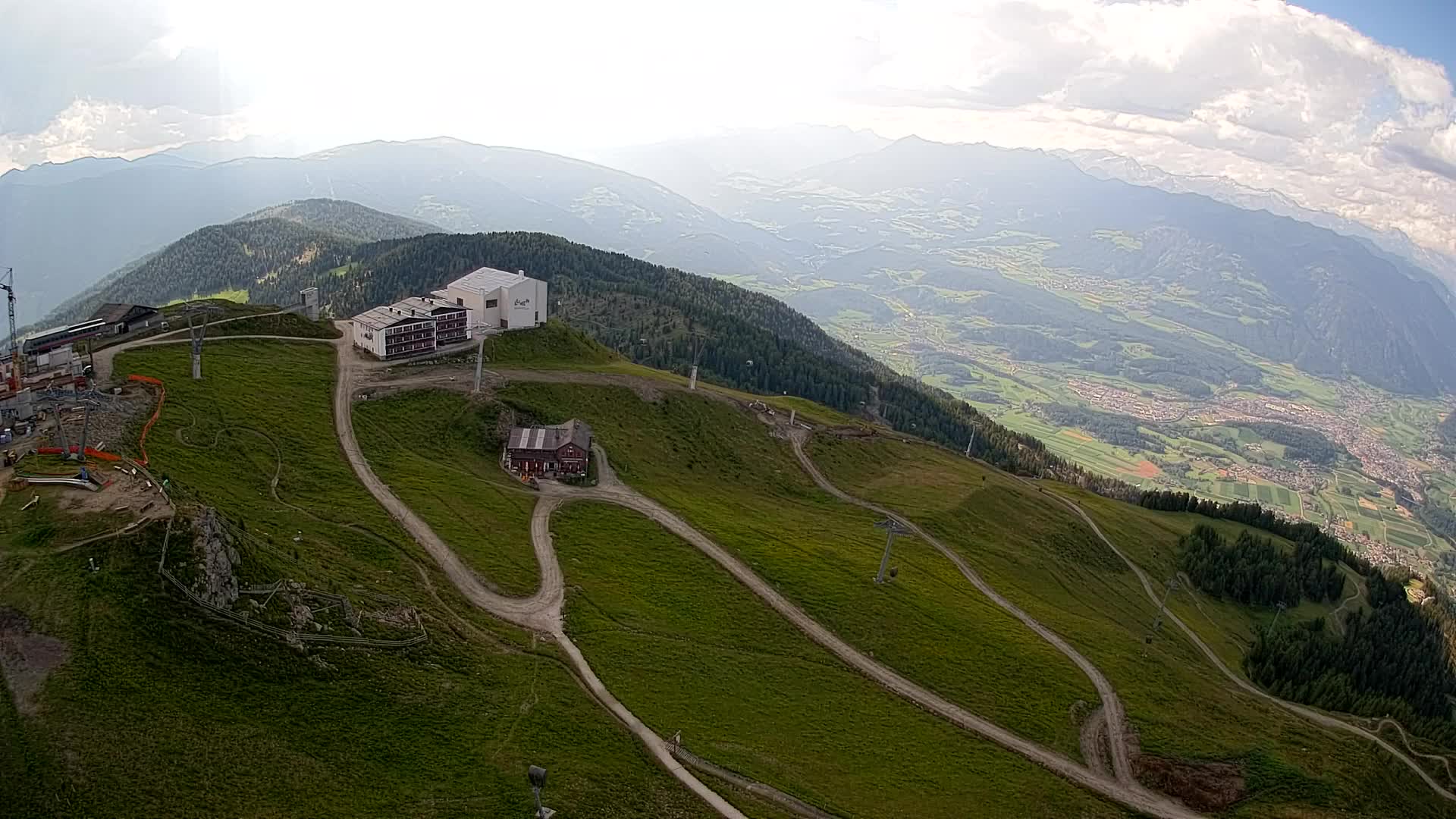 Station de ski Kronplatz sommet | vue sur Brunico