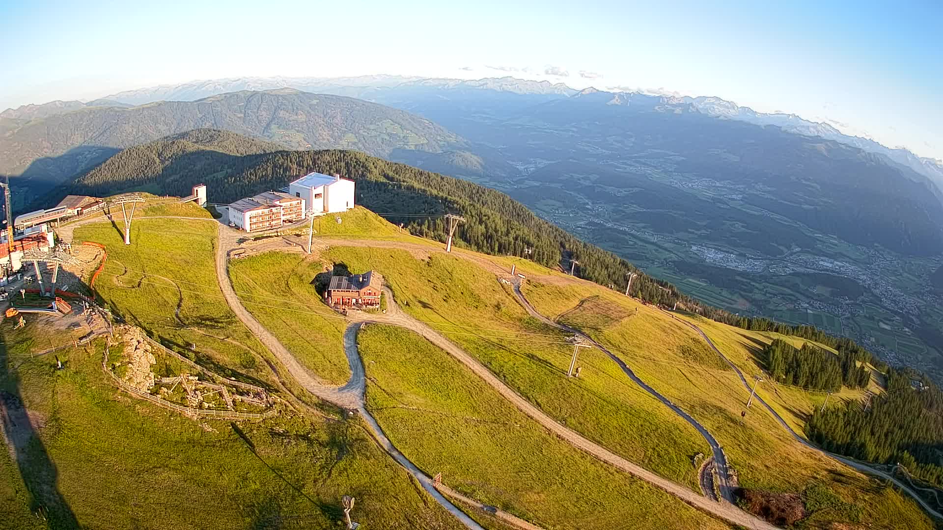 Kronplatz peak Ski resort | view to Bruneck