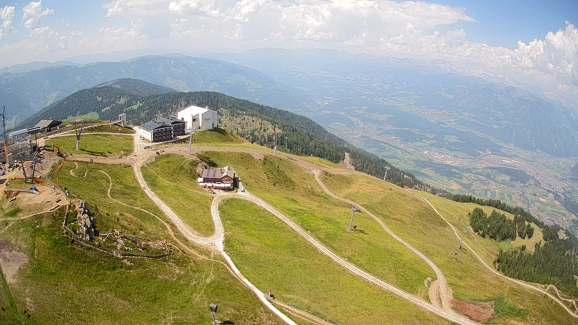 Kronplatz peak Ski resort | view to Bruneck