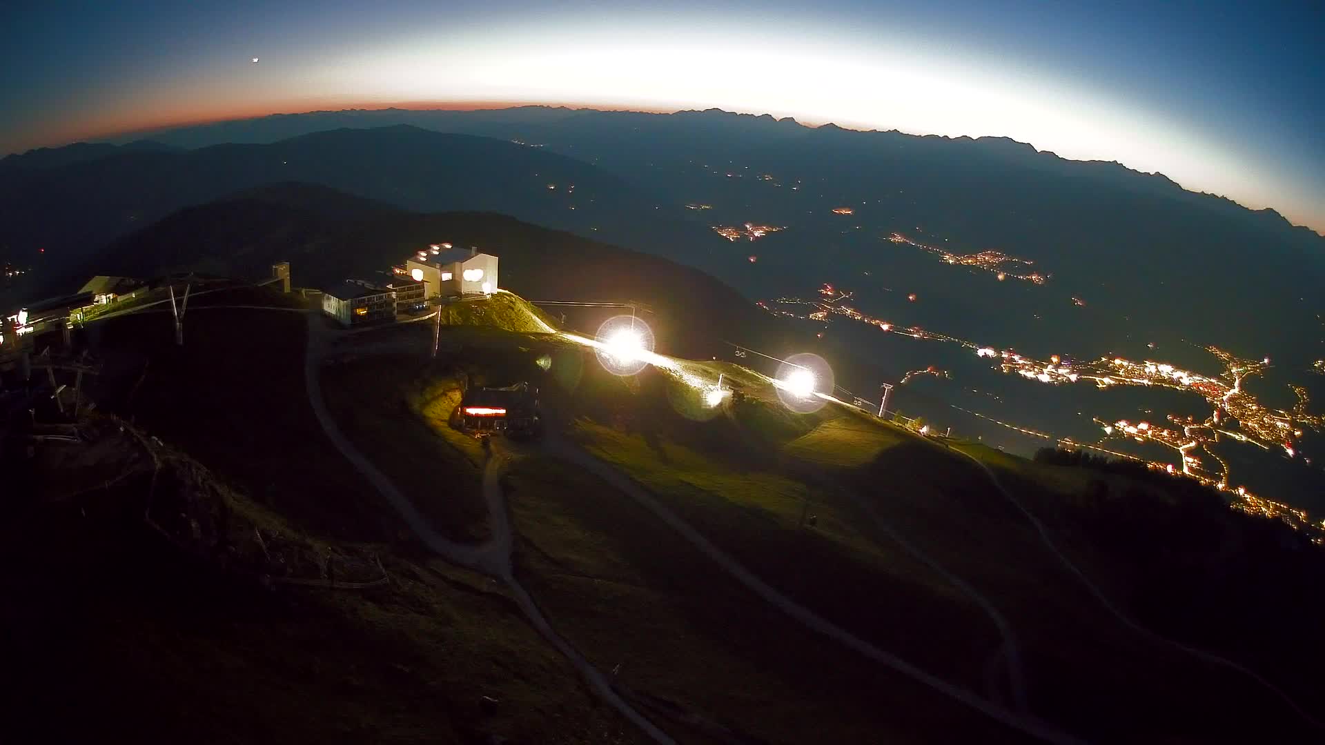 Kronplatz peak Ski resort | view to Bruneck