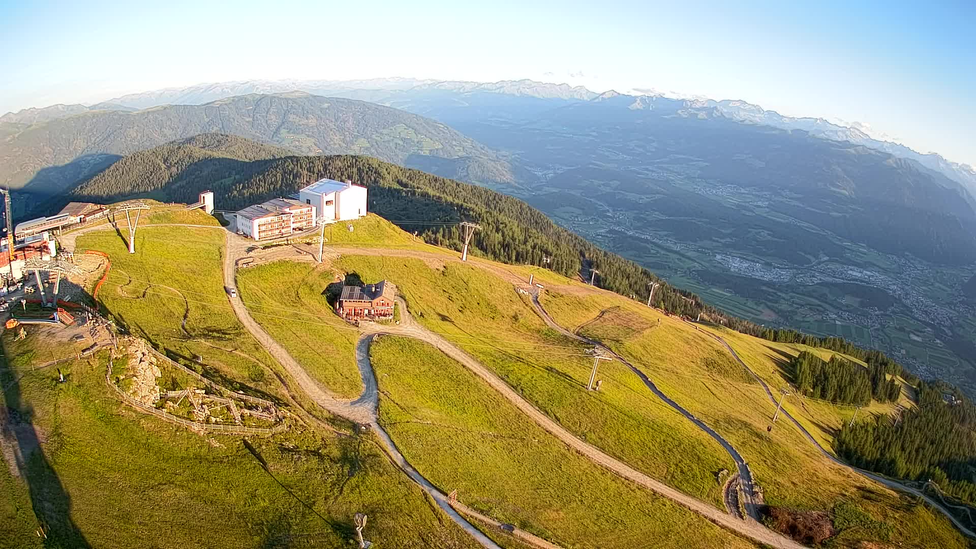 Kronplatz peak Ski resort | view to Bruneck