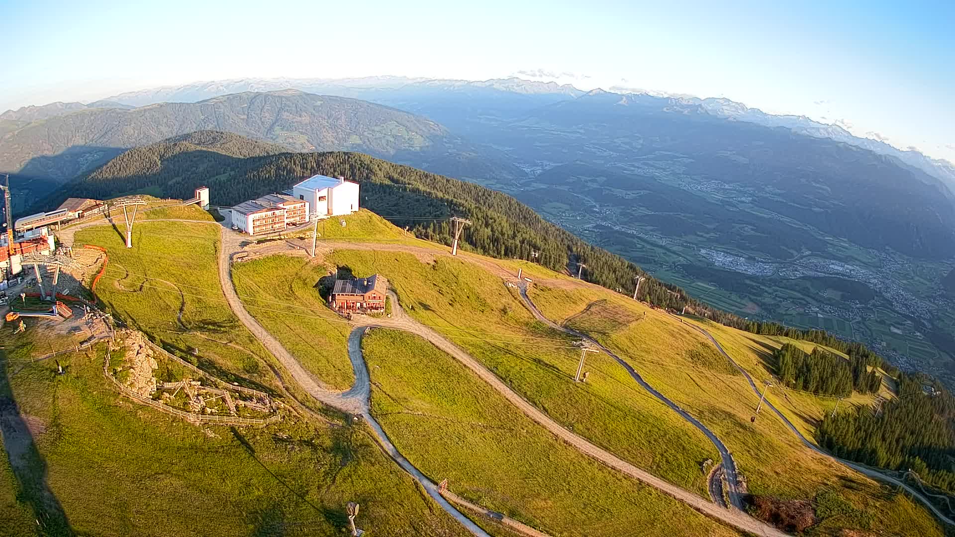 Kronplatz peak Ski resort | view to Bruneck