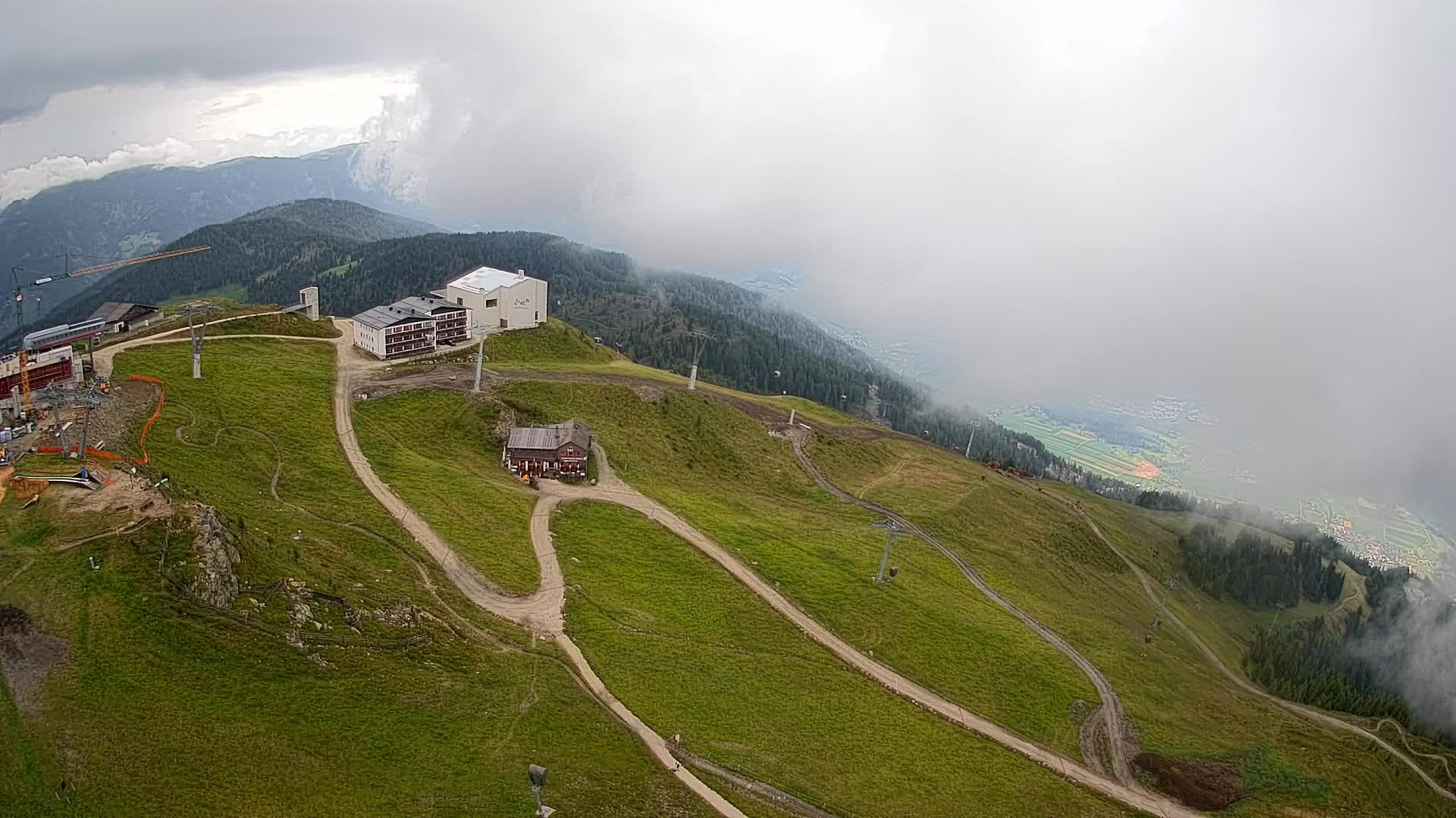 Kronplatz peak Ski resort | view to Bruneck