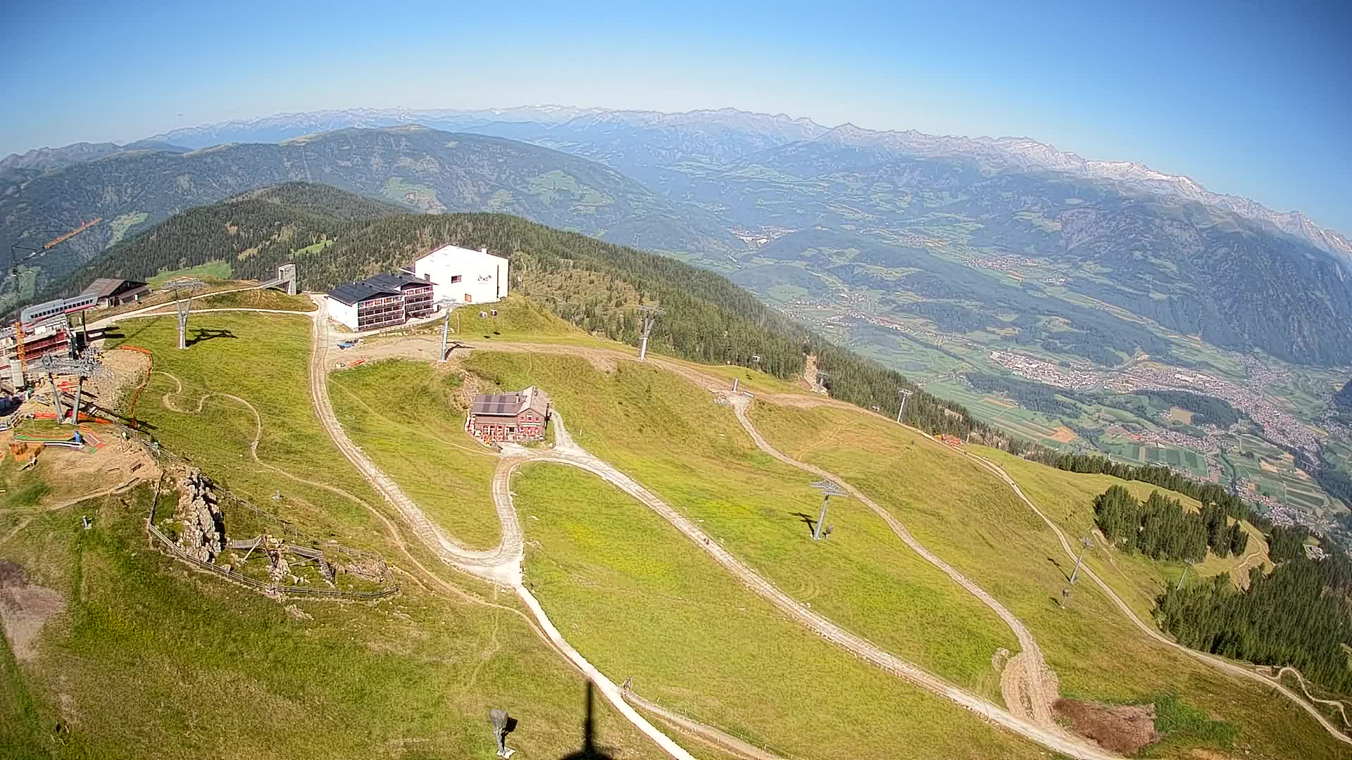 Station de ski Kronplatz sommet | vue sur Brunico