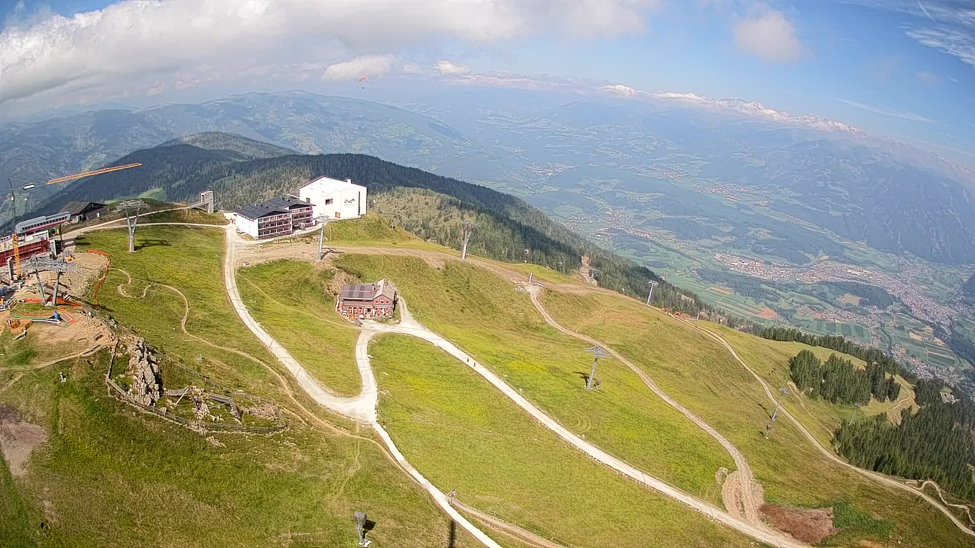 Kronplatz peak Ski resort | view to Bruneck